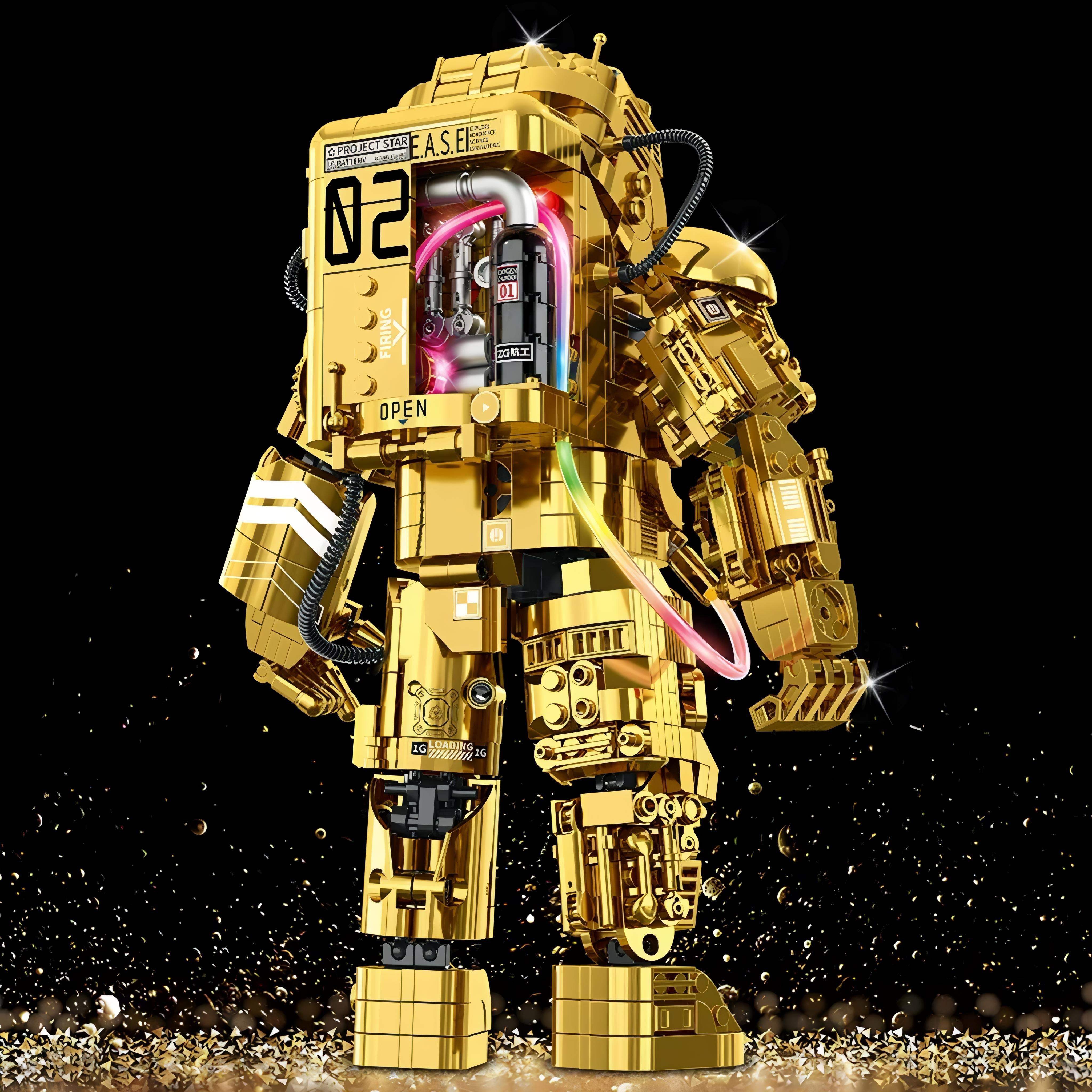 Gold Edition Astronaut | 992pcs | Block World