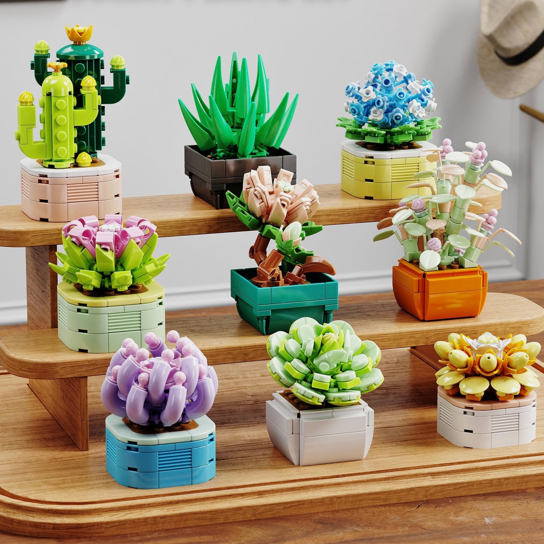 9 Plants Collection | 834pcs | Block World