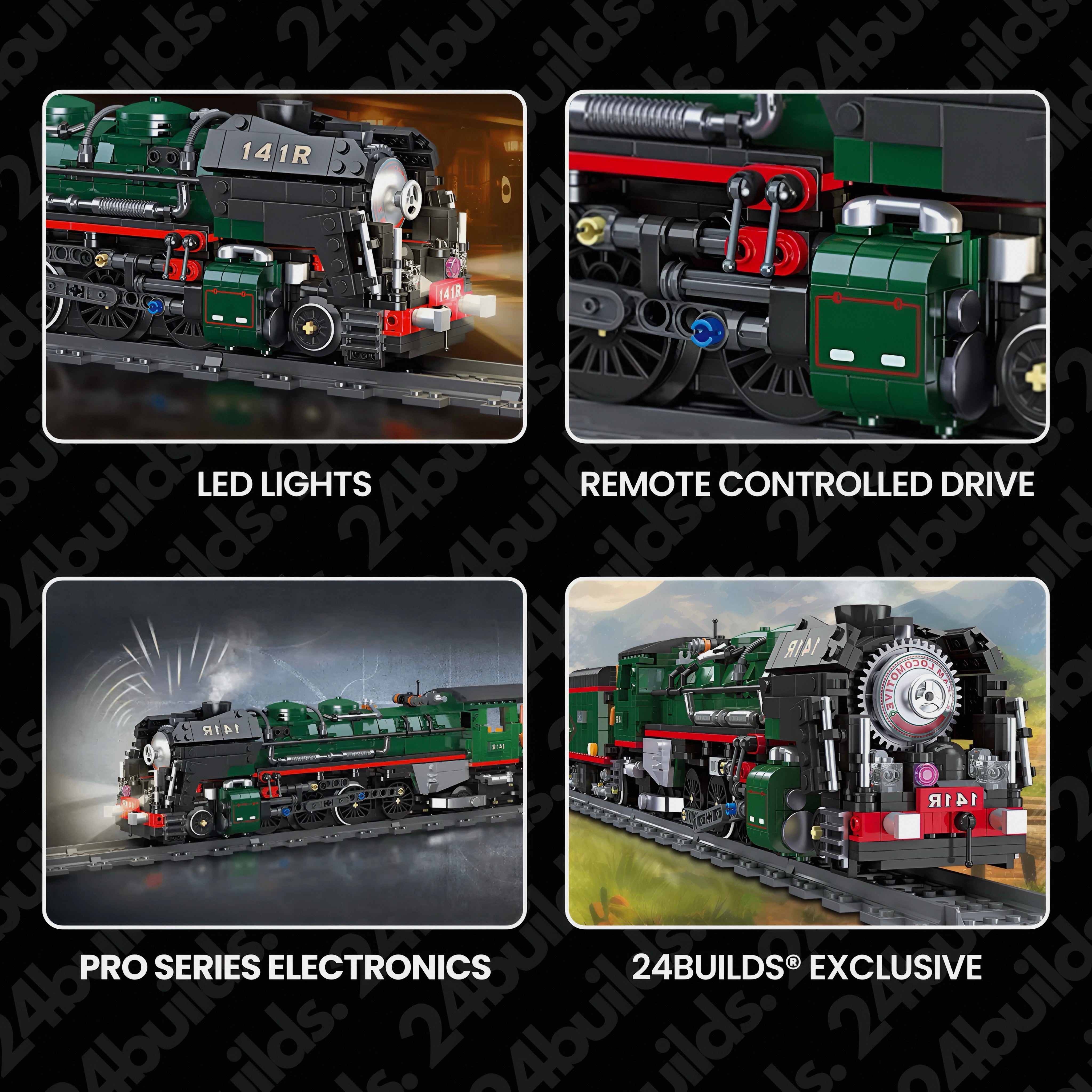 The 141 R French Steam Locomotive | 1782pcs