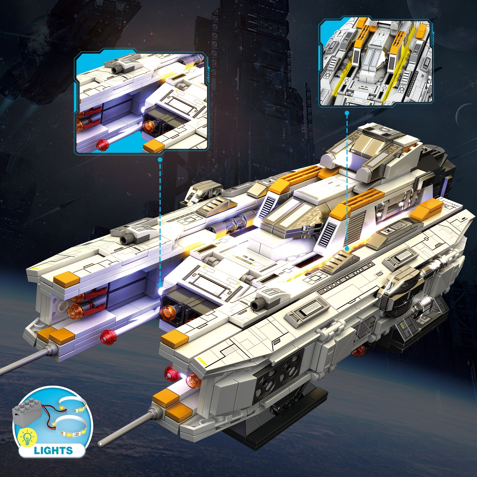 Intergalactic Tactical Warship | 794pcs | Block World
