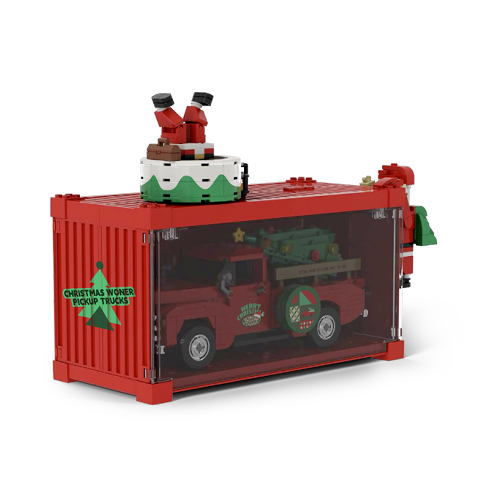 Christmas Pickup Truck | 612pcs | Block World