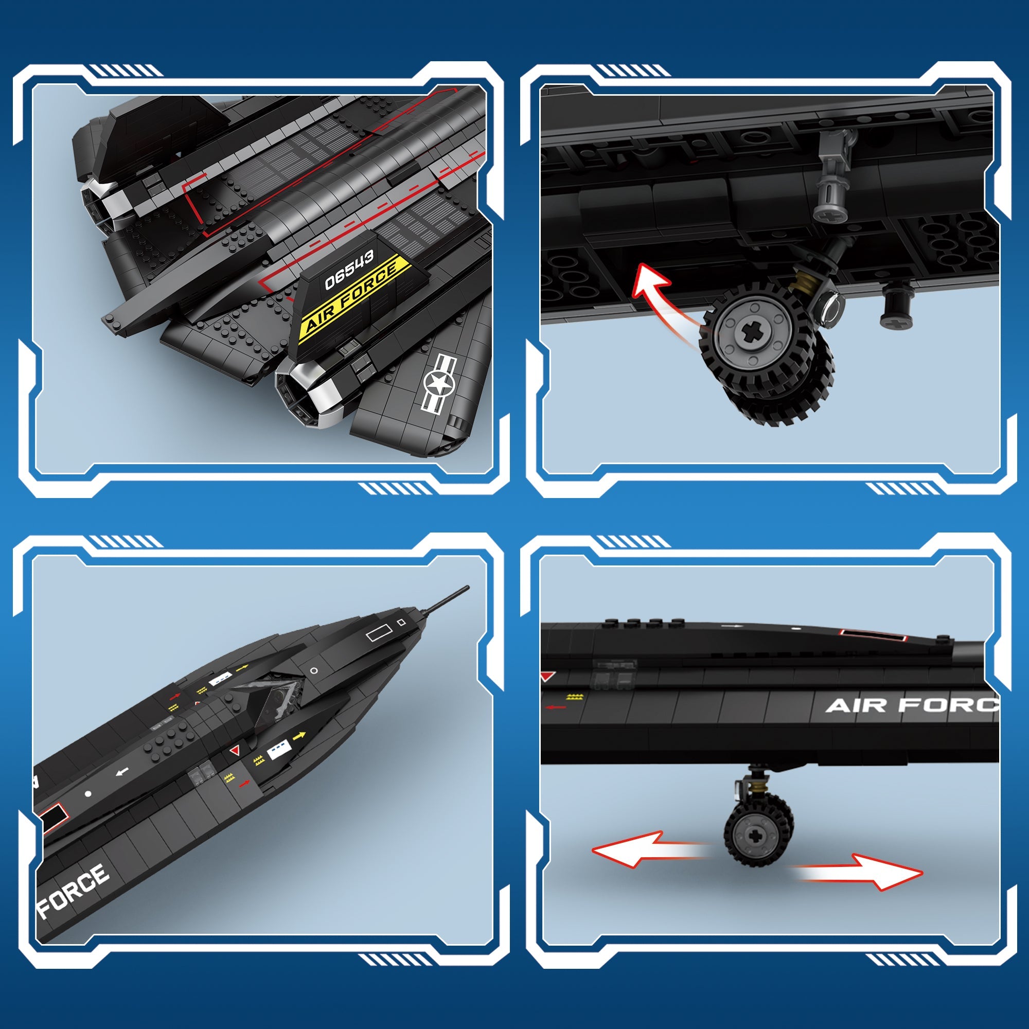 Sr-71 Blackbird | 1776pcs