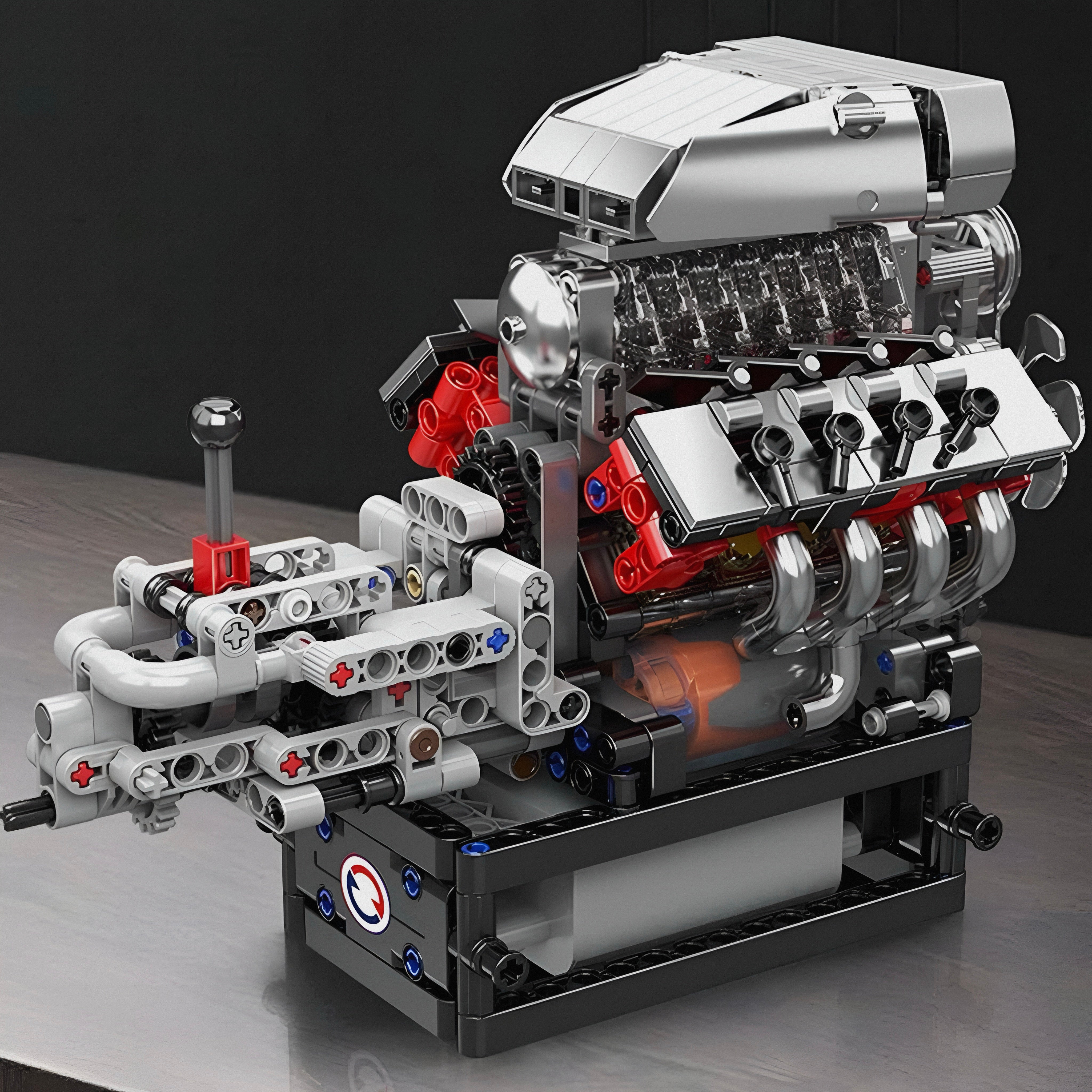 V8 Supercharger Engine | 856pcs