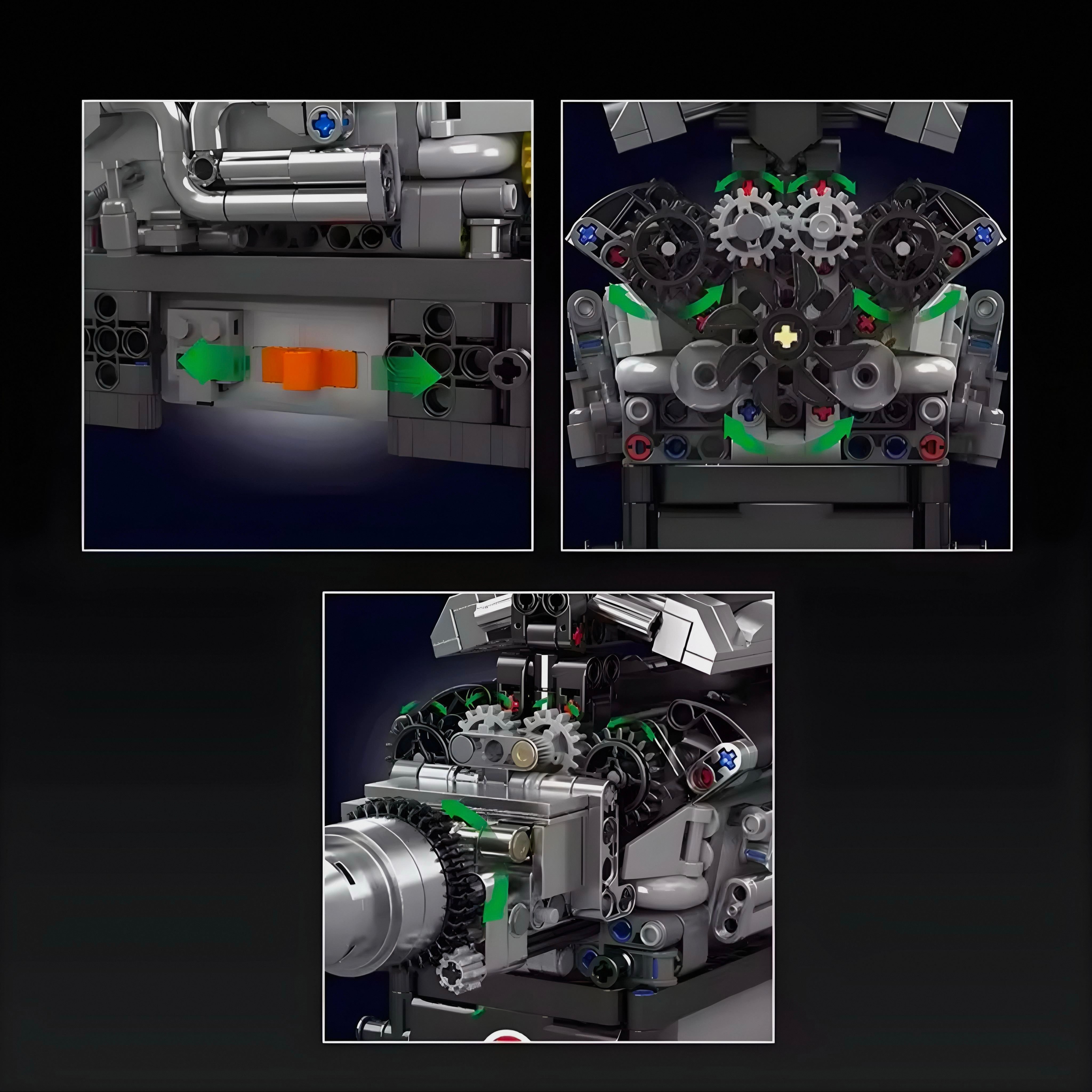 Motorised British Luxury V12 Engine | 734pcs
