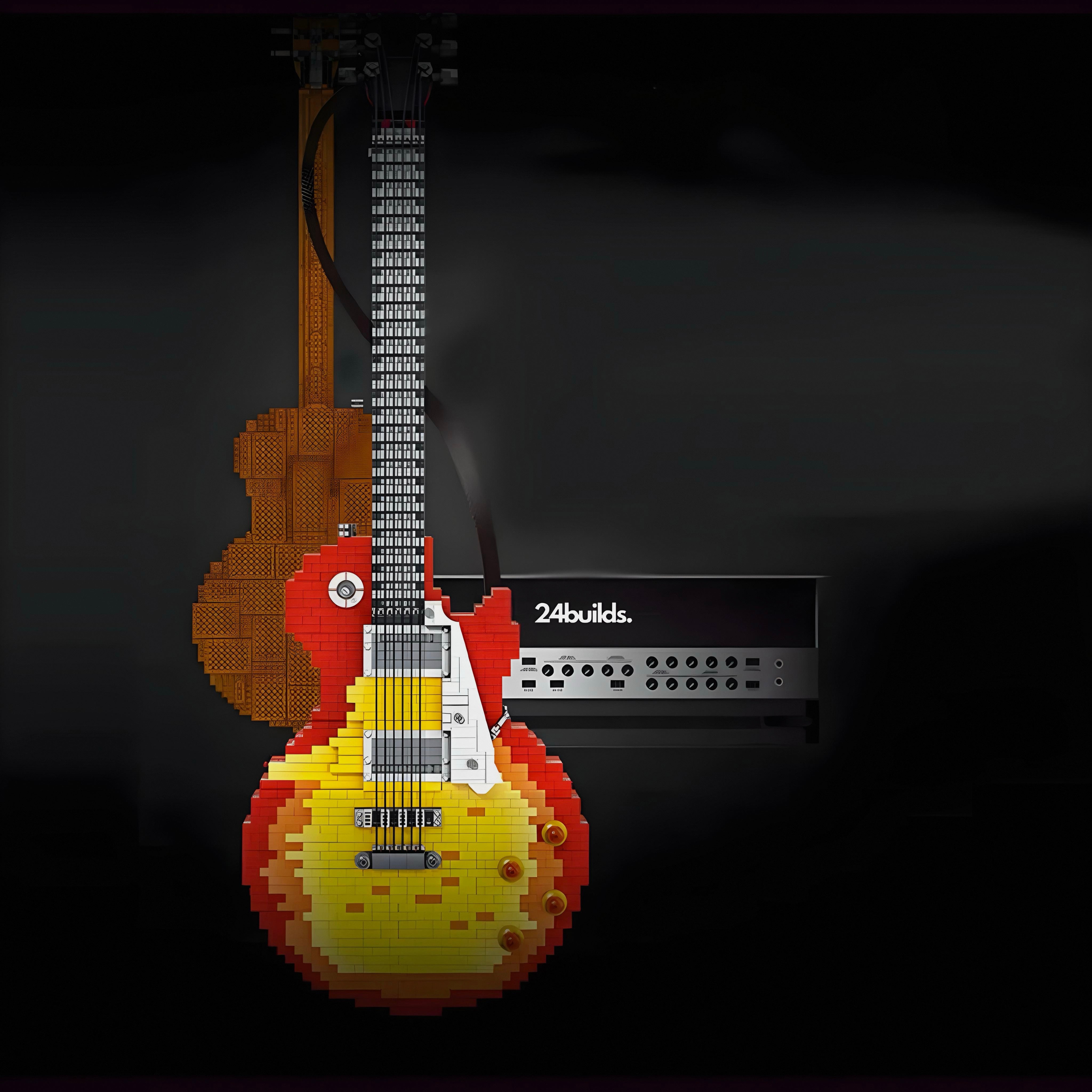 1:1 Scale Electric Guitar | 2502pcs | Block World
