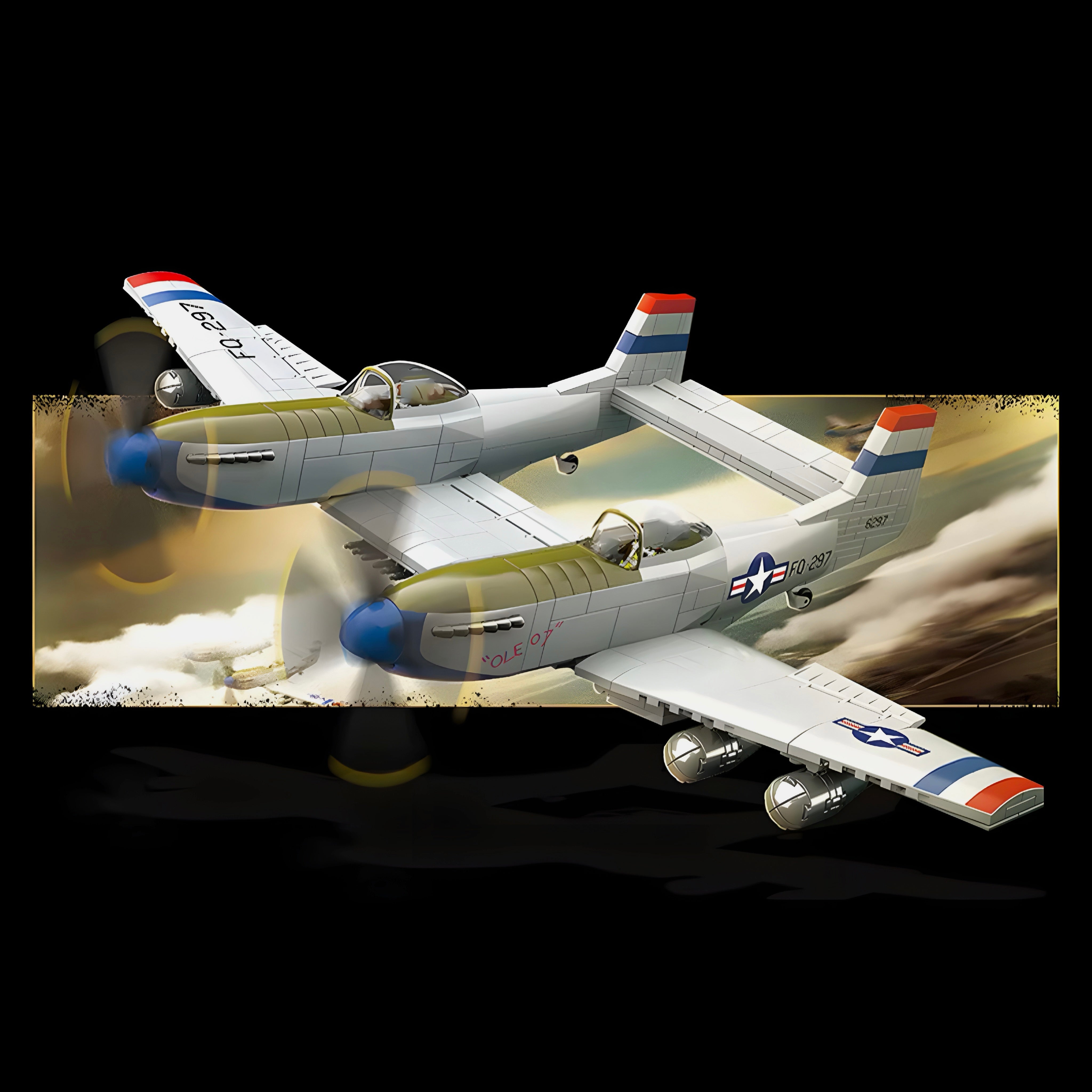 North American F-82 Twin Mustang | 1108pcs