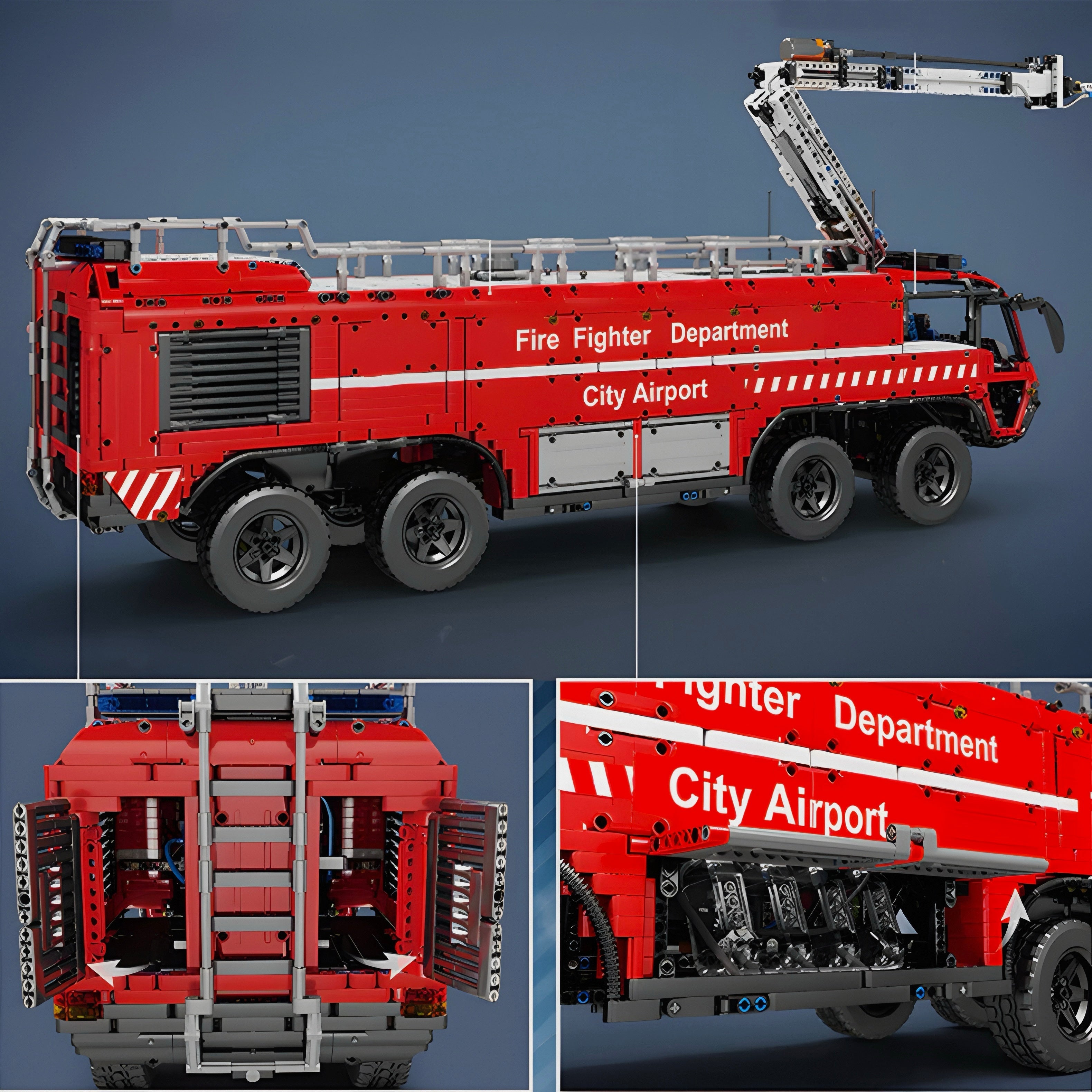 Airport Firetruck | 6654pcs | Block World