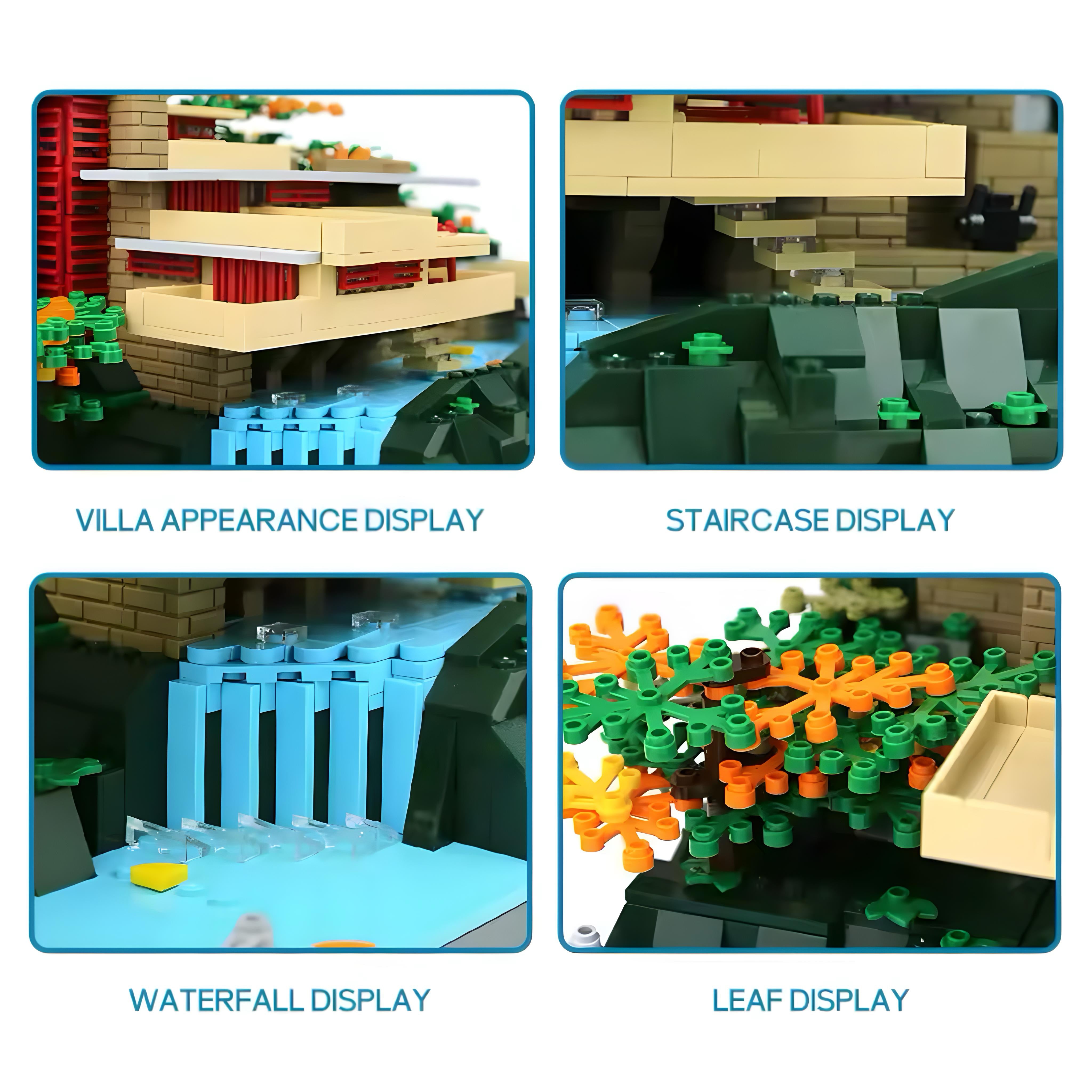 Fallingwater Villa | 1218pcs | Block World