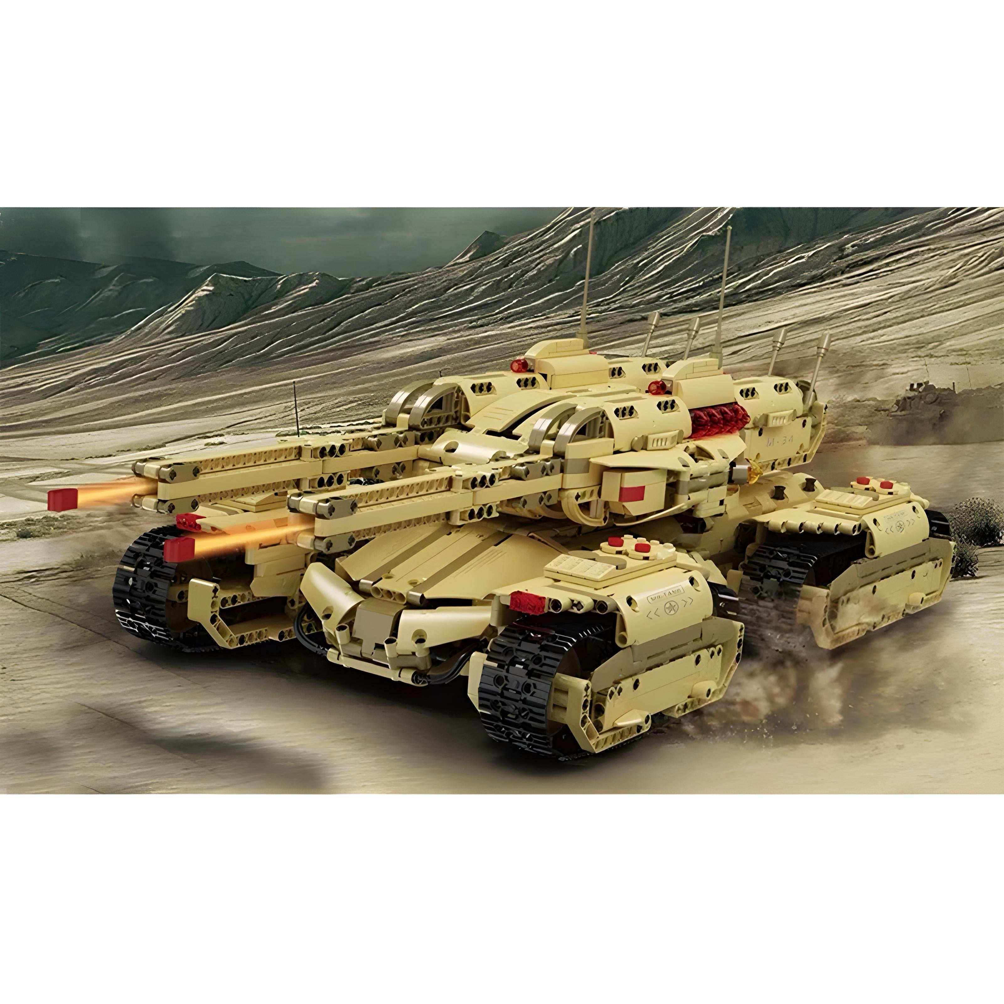 Remote Controlled Army 4 Track Tank | 3294pcs