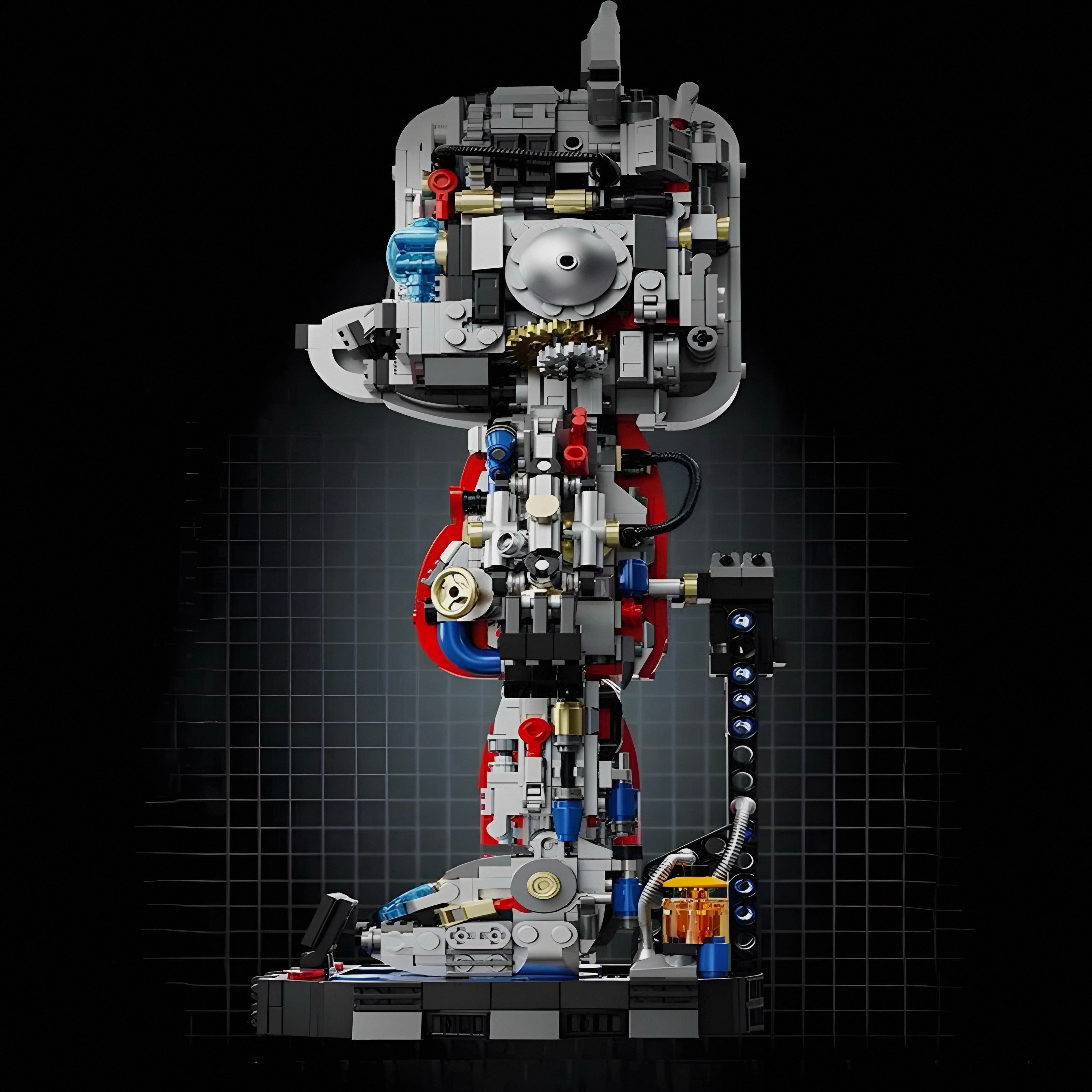 Bearblock #Angrypanda 400% | 1402pcs | Block World