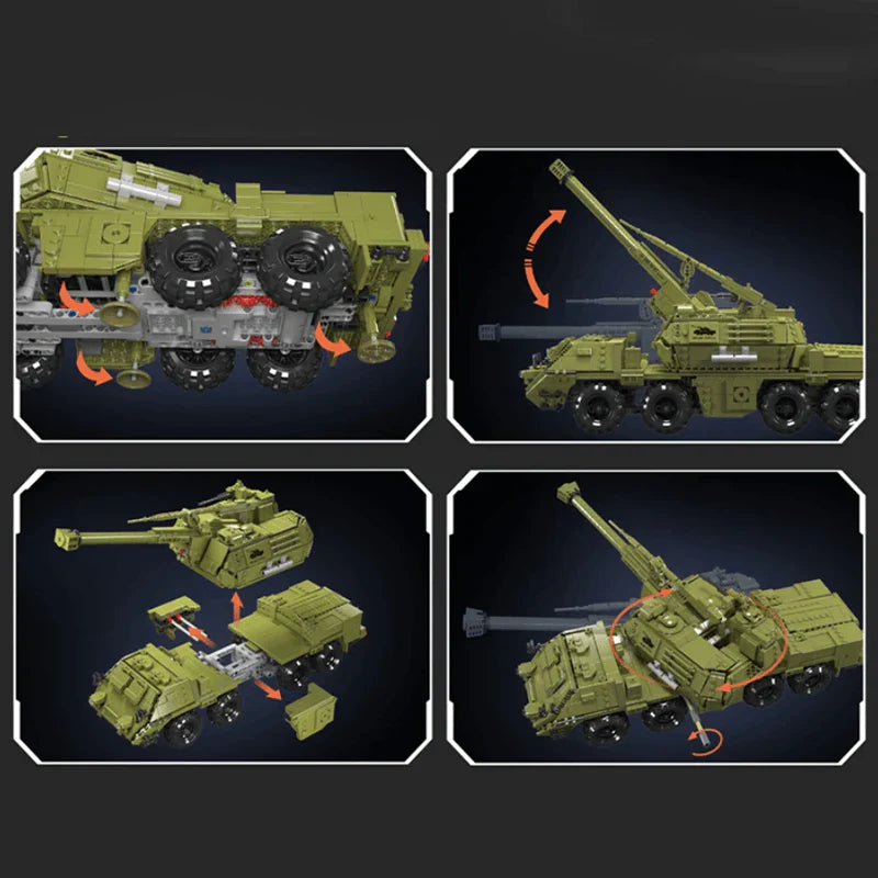Dana Self-Propelled Artillery Tank | 1922pcs | Block World