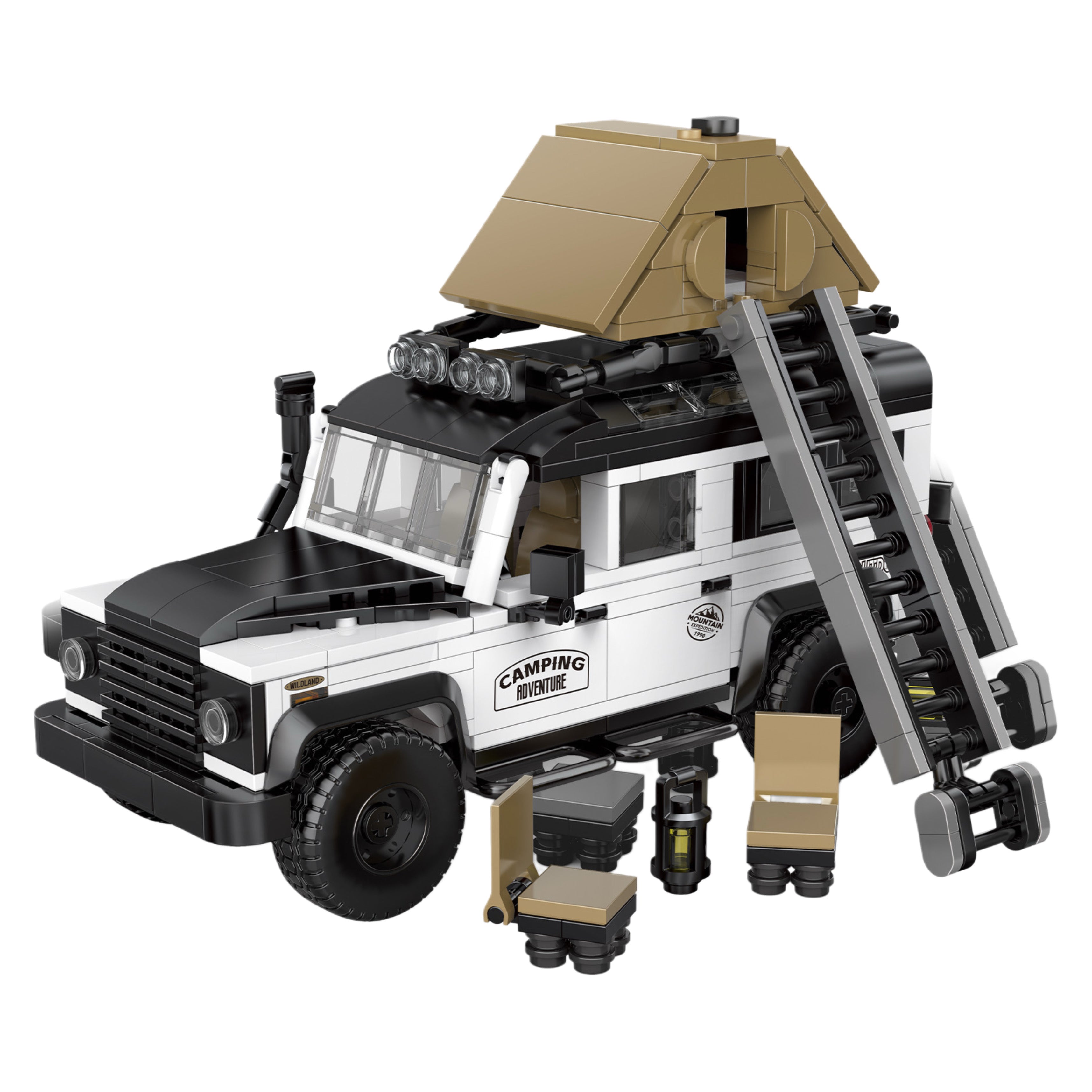 Camping Edition British Off Roader | 676pcs | Block World