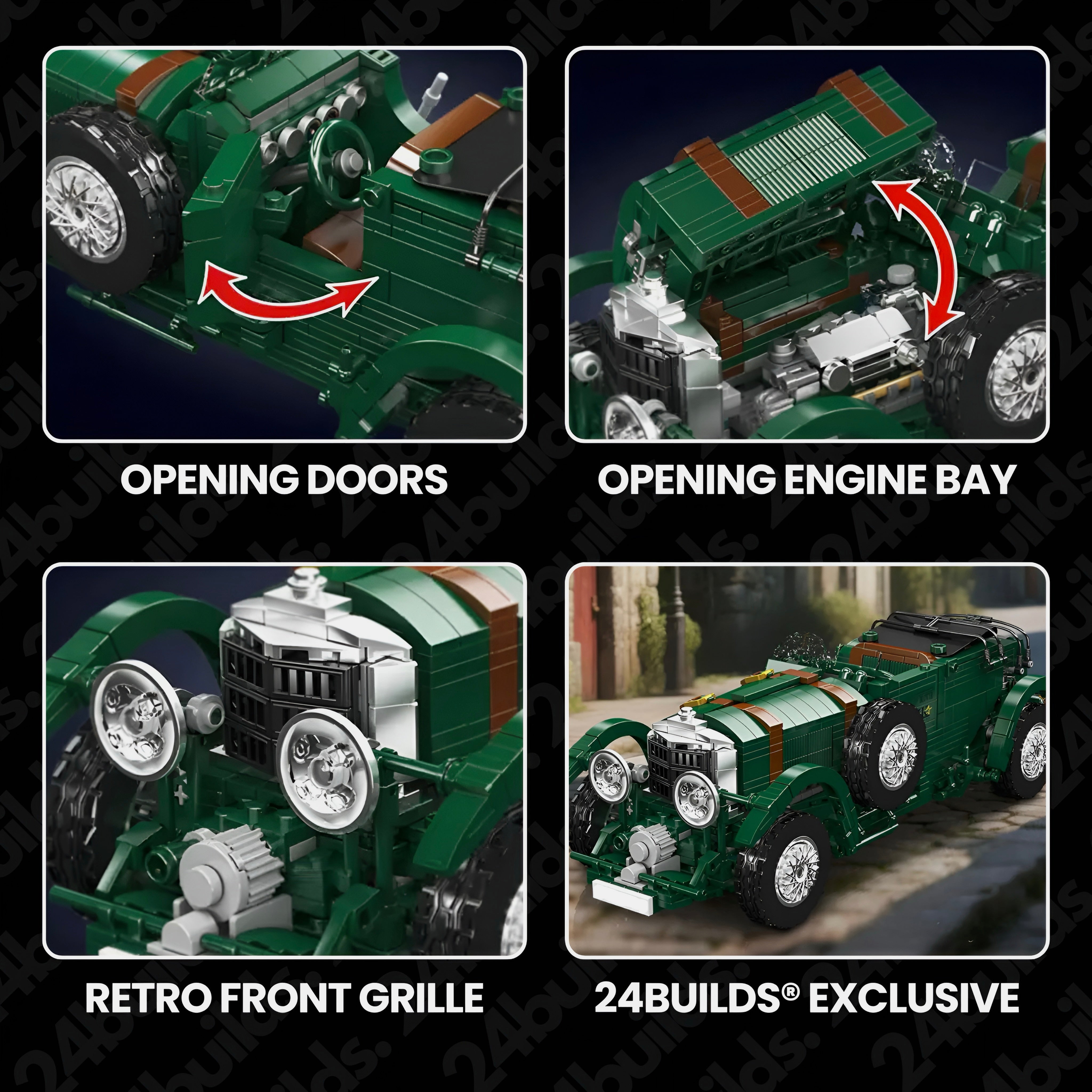 20s British Racing Car | 1148pcs | Block World
