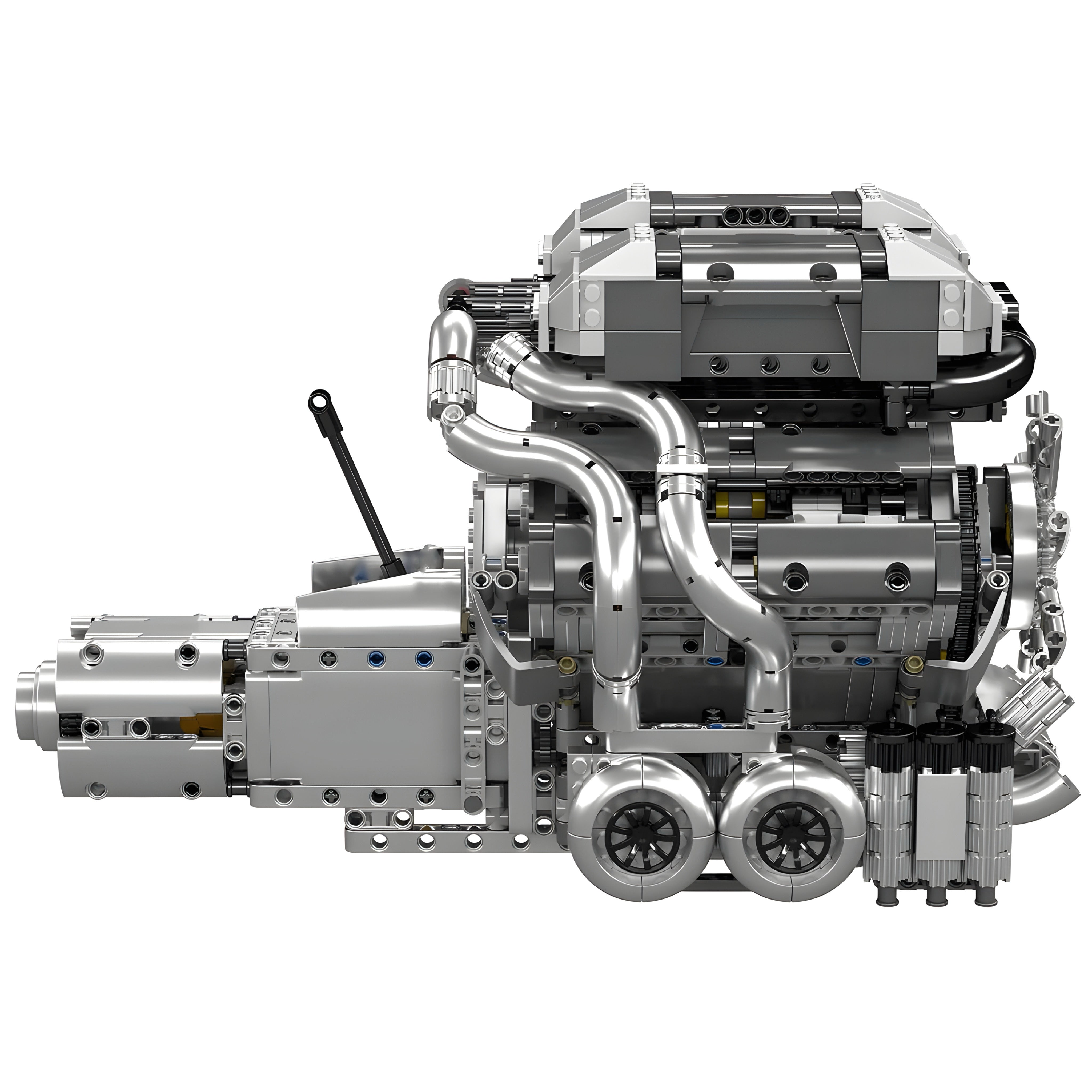 Motorised Hypercar W16 Engine & Gearbox | 2024pcs