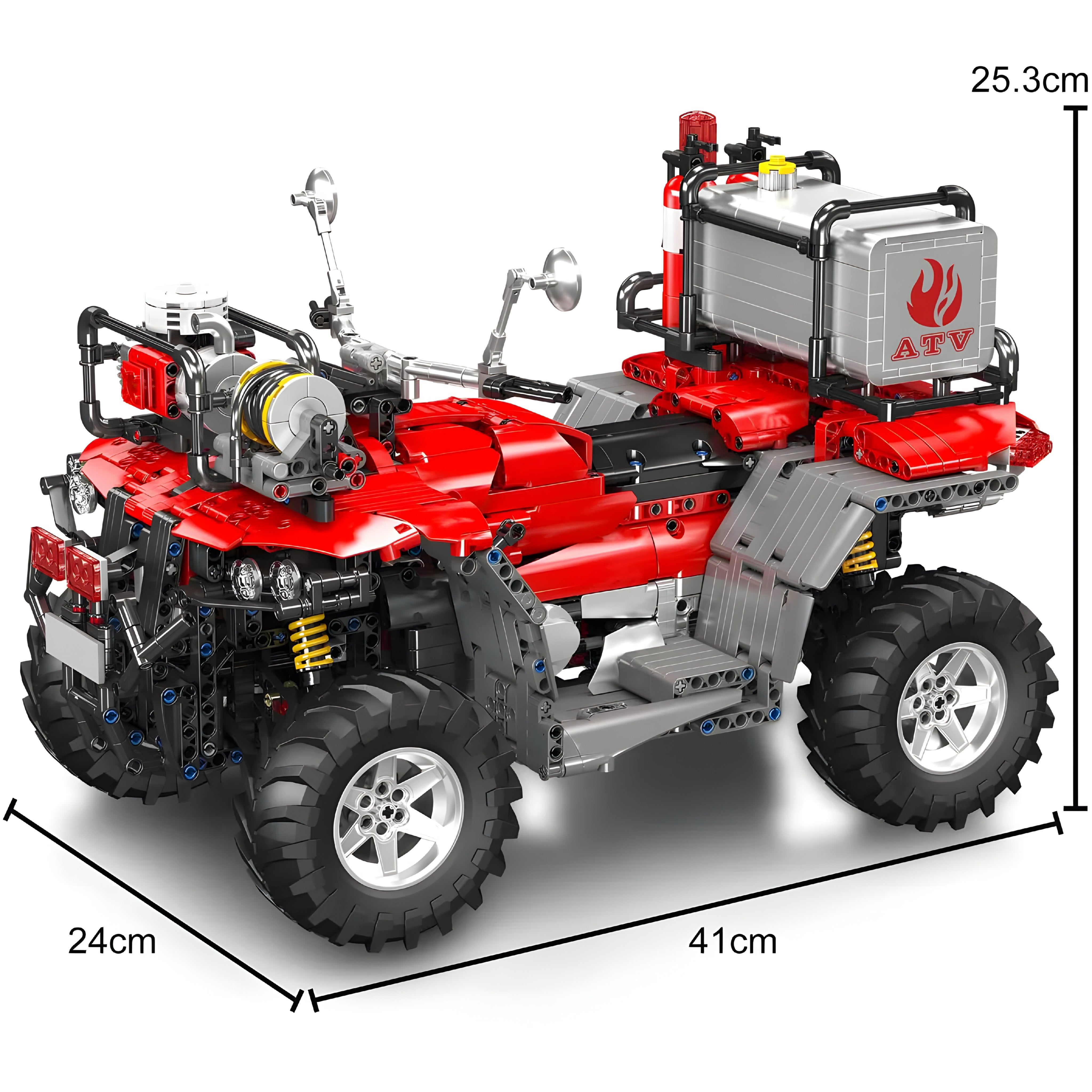 Remote Controlled Fire Rescue ATV | 2102pcs