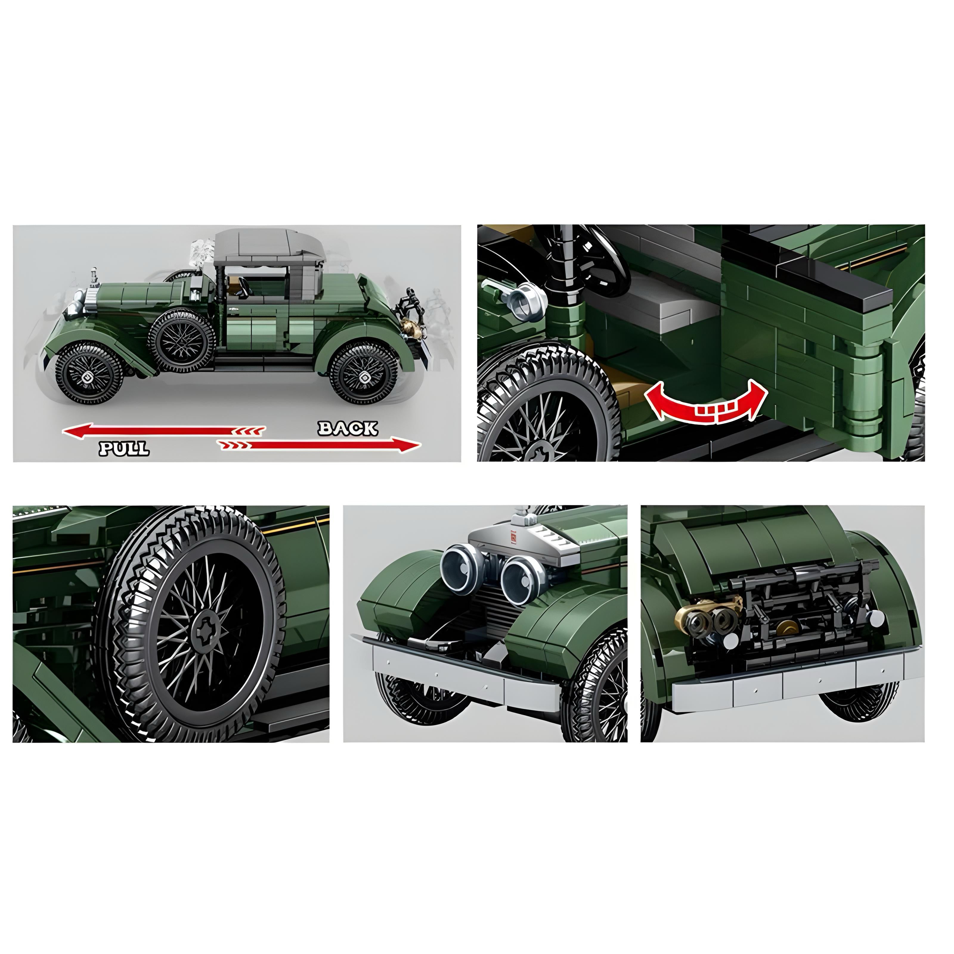 Classic British Luxury Car | 856pcs | Block World