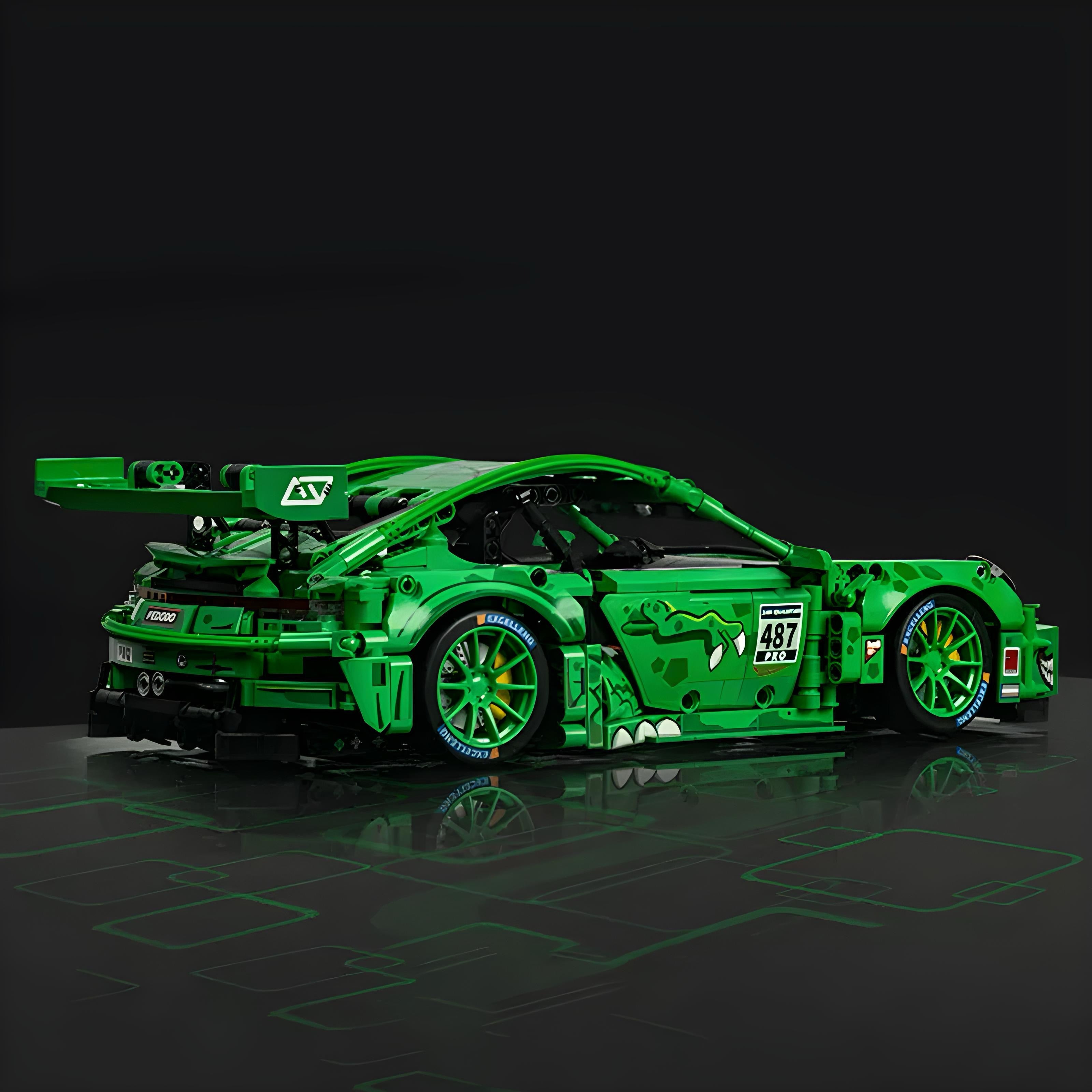 Porsche 911 Gt-rawr | 1521pcs