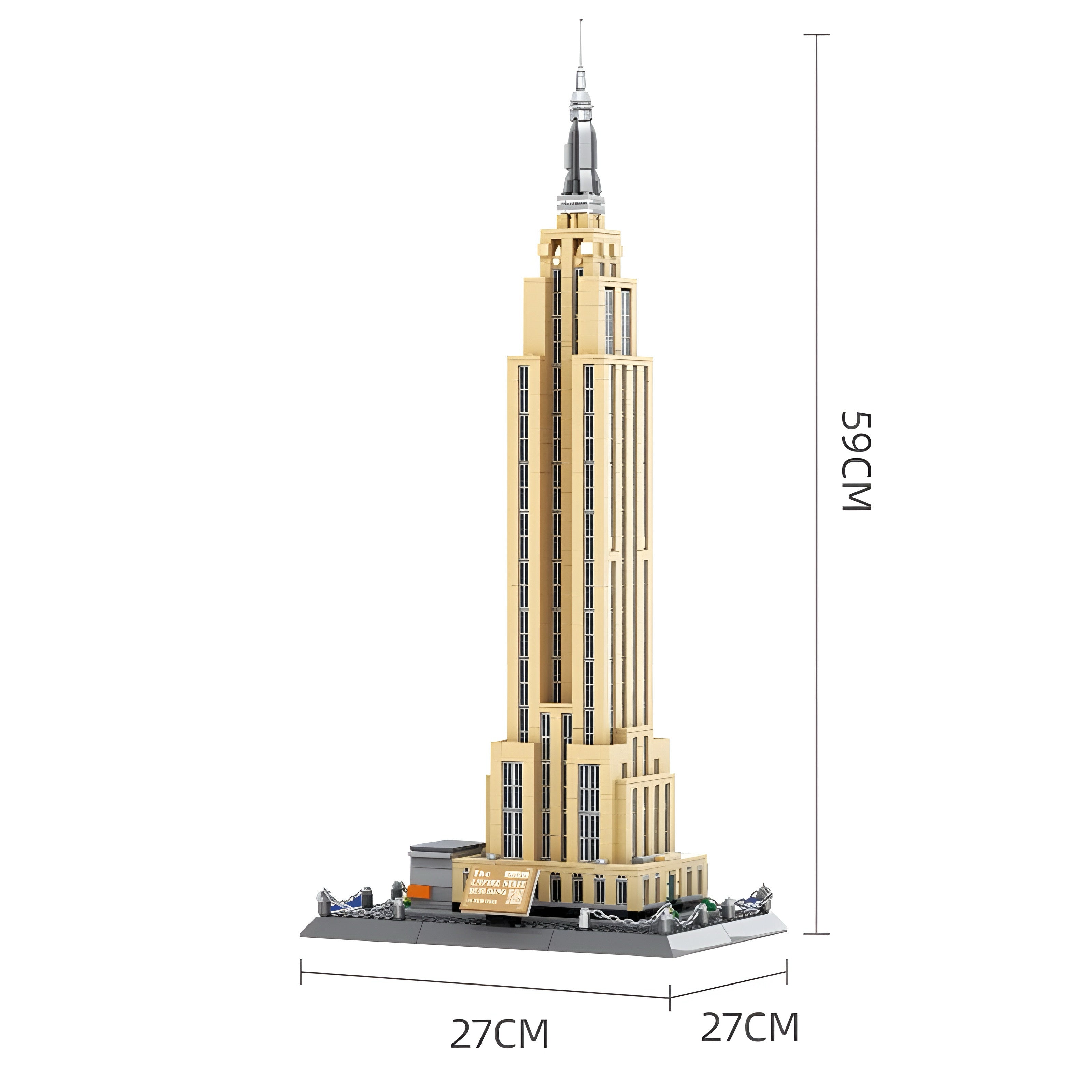 Empire State Building | 1572pcs | Block World