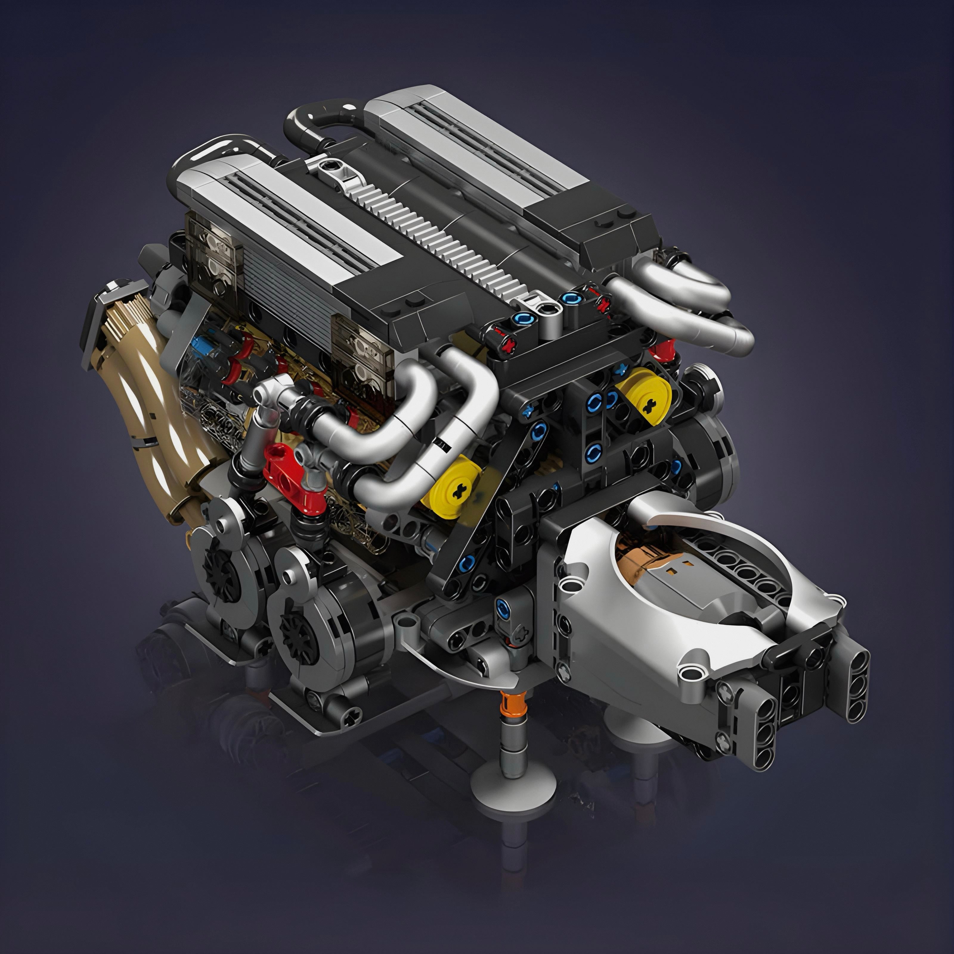 Motorised W16 Engine | 958pcs