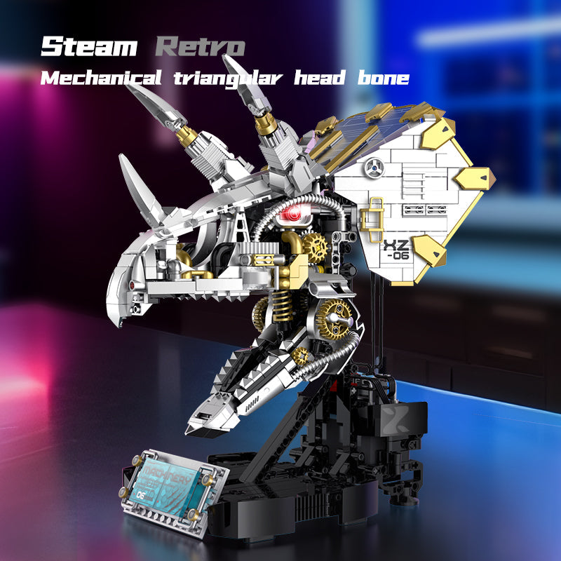Cyber Triceratops Head | 928pcs | Block World