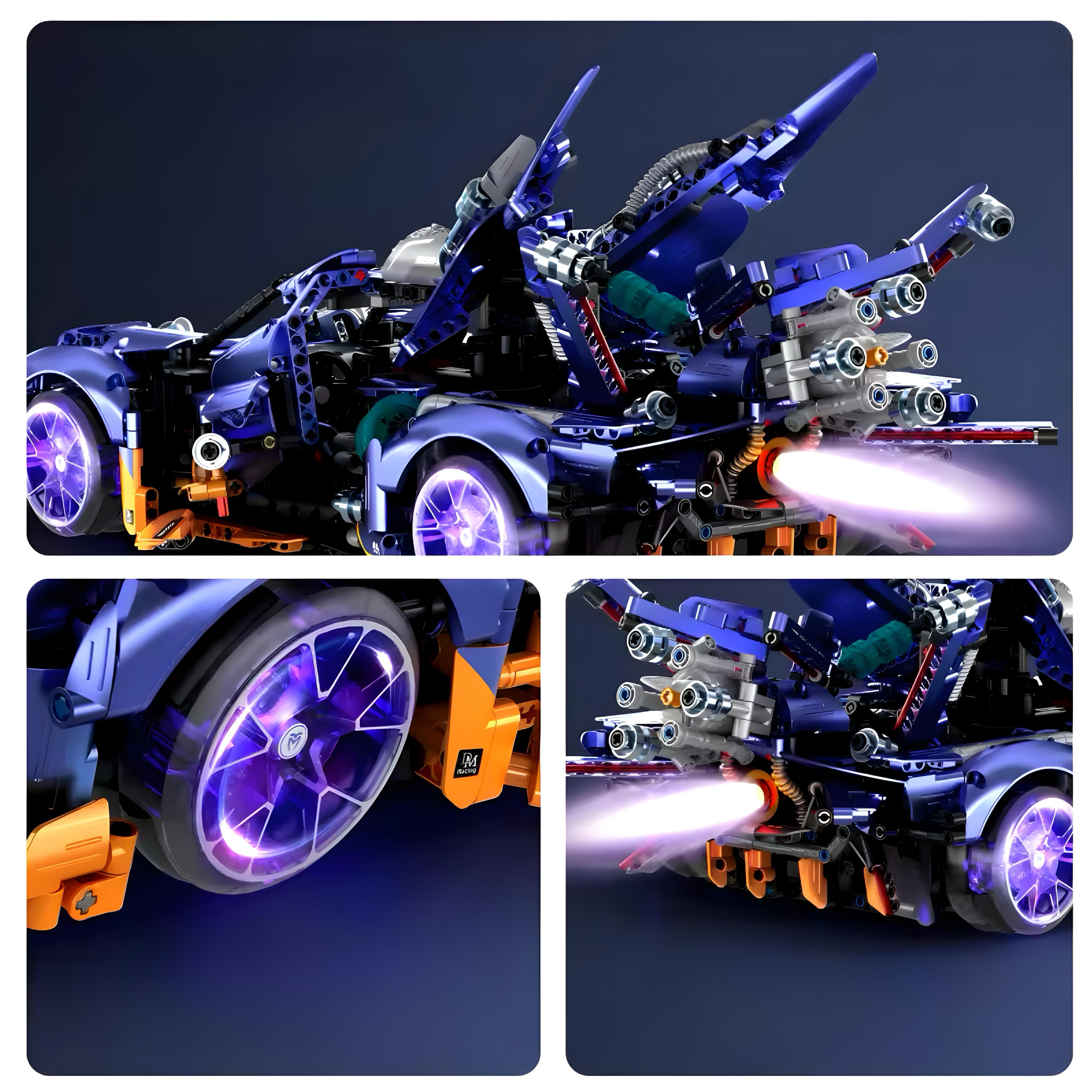 Drifting "Project Evo" Hypercar | 2388pcs | Block World