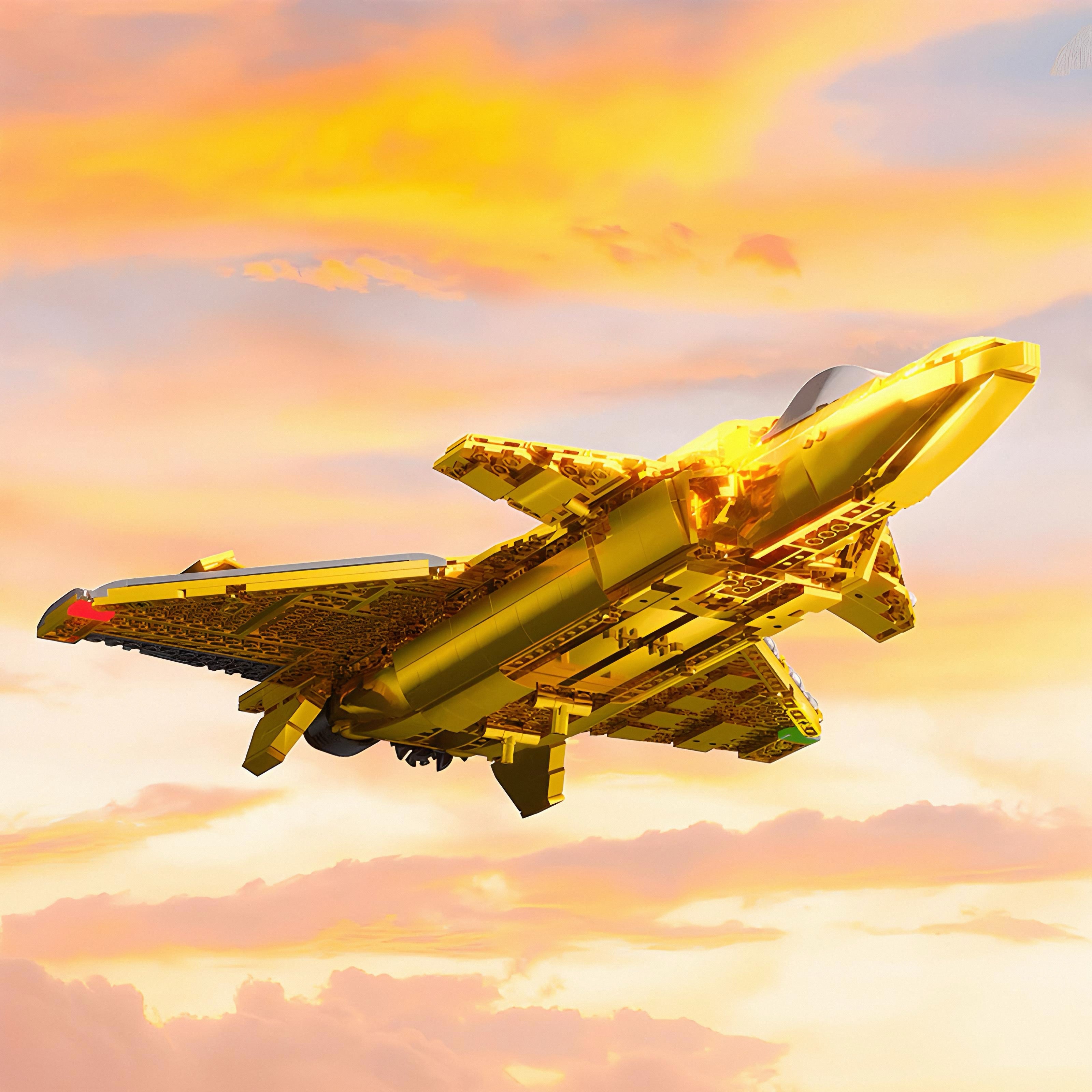 Gold Edition J-20 Stealth Fighter | 1202pcs | Block World