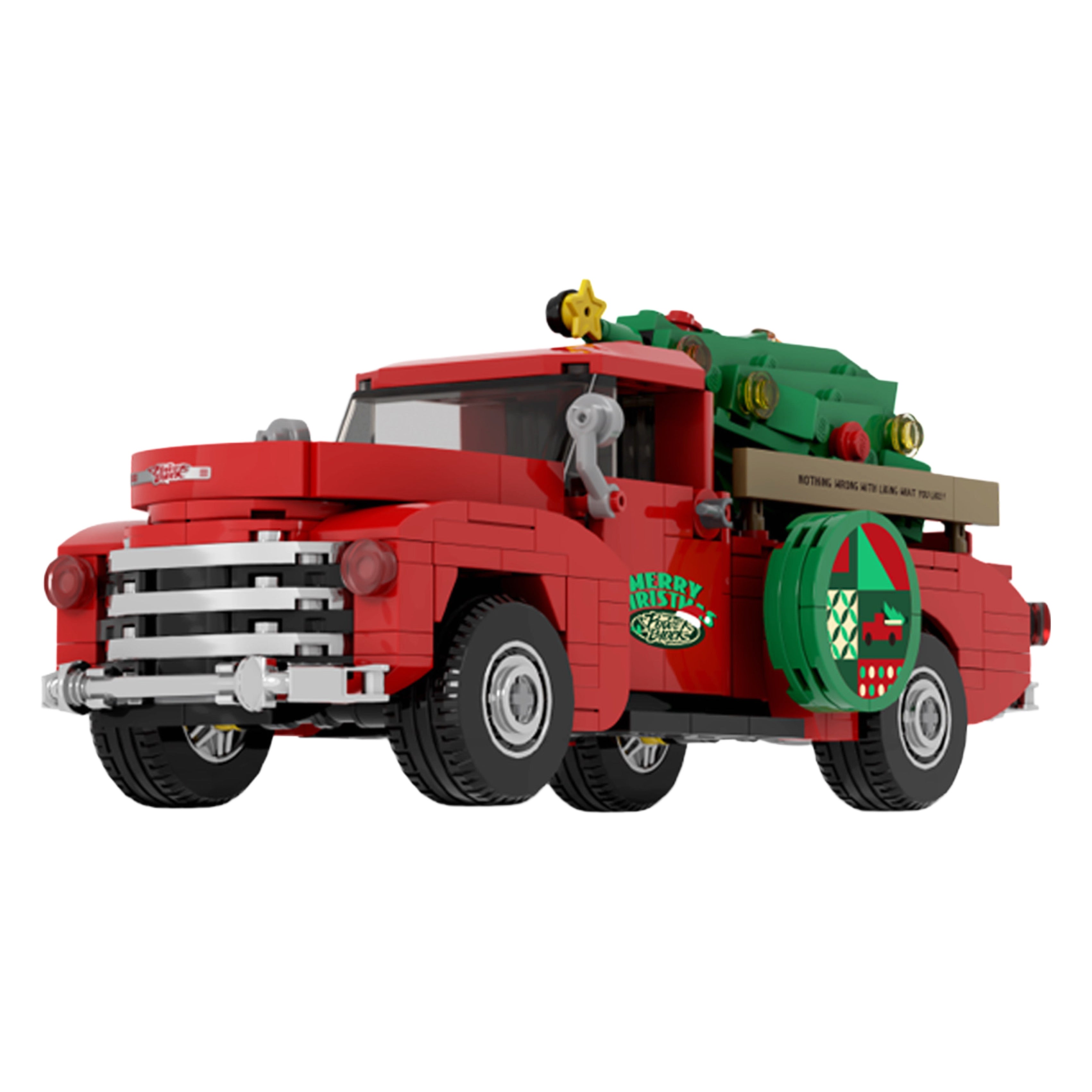Christmas Pickup Truck | 612pcs | Block World