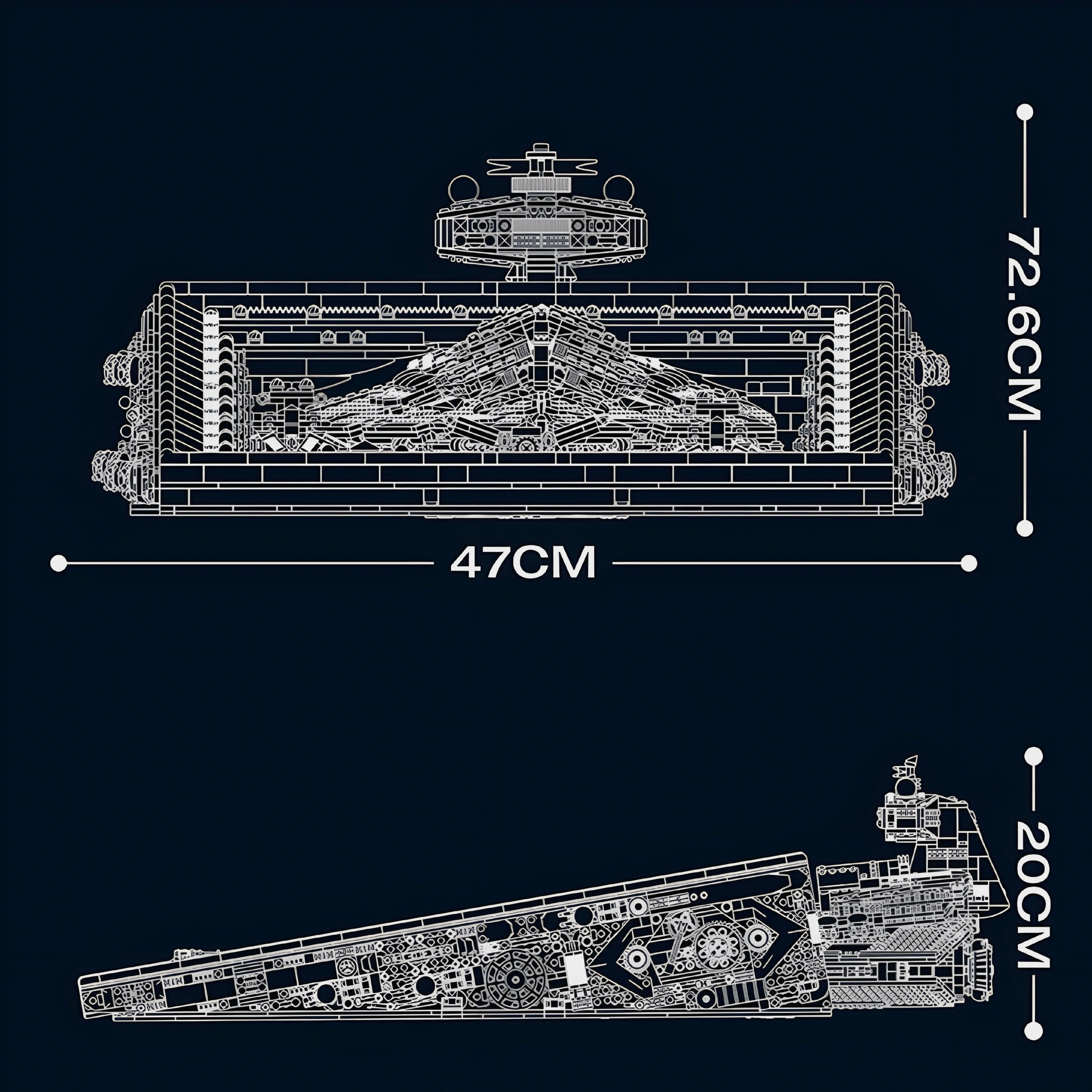 The Ultimate Intergalactic Warship | 5968pcs