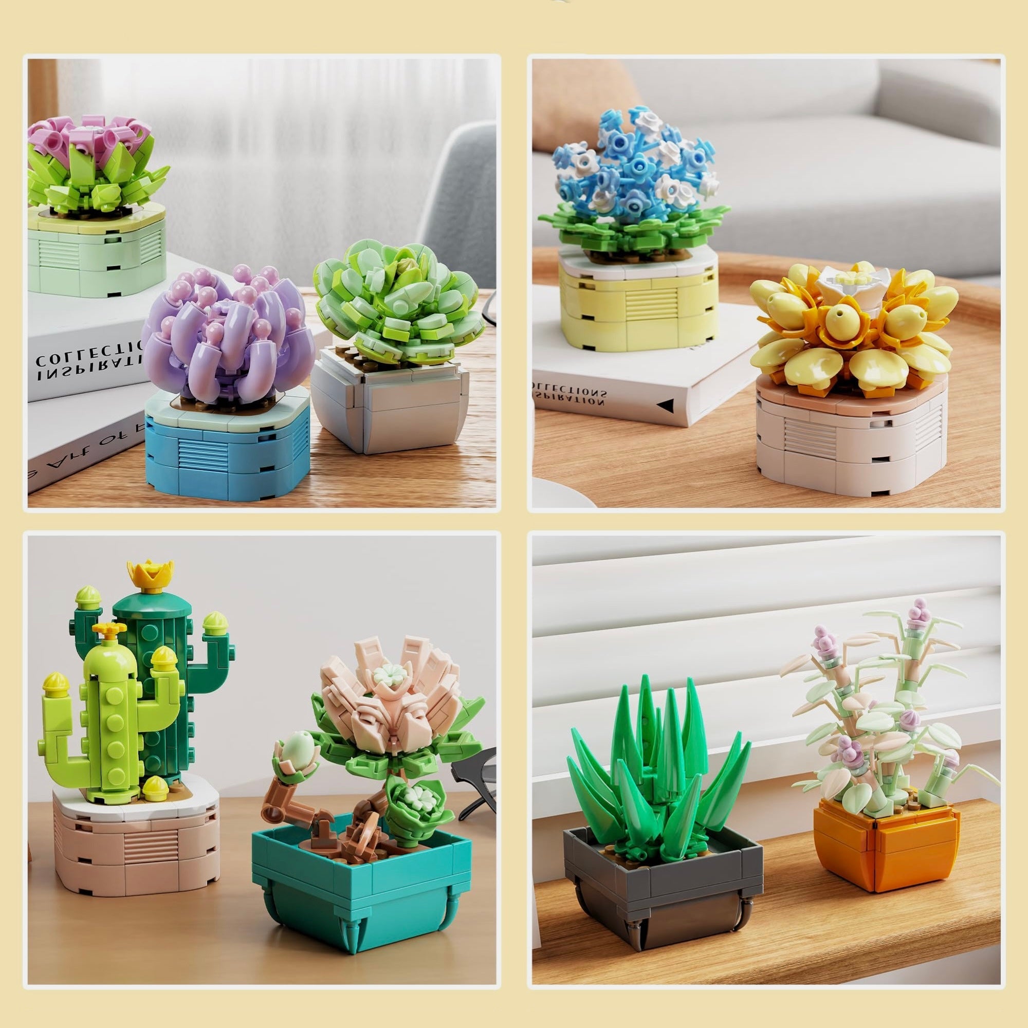 9 Plants Collection | 834pcs | Block World