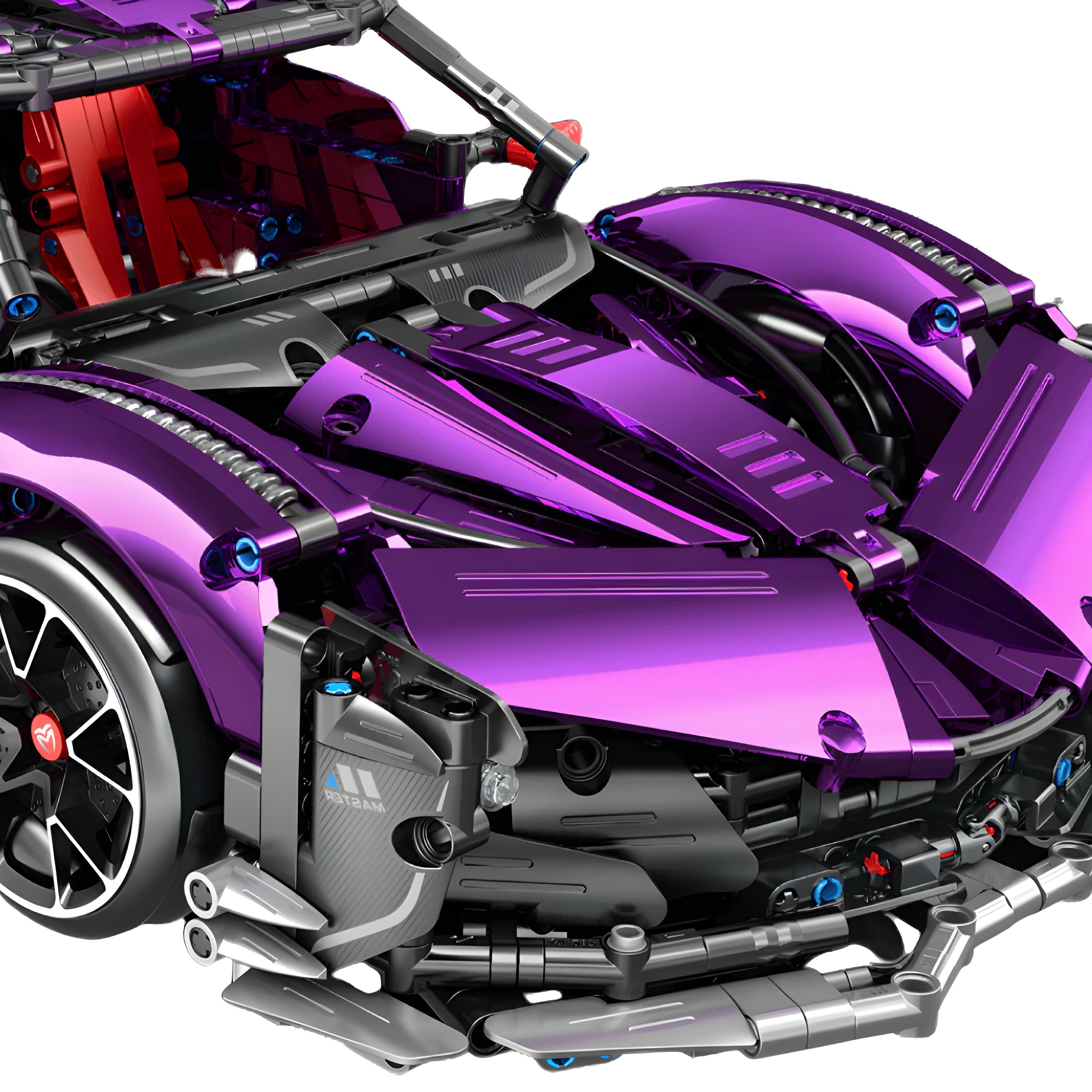 Chrome Edition Drifting Hypercar | 2444pcs | Block World