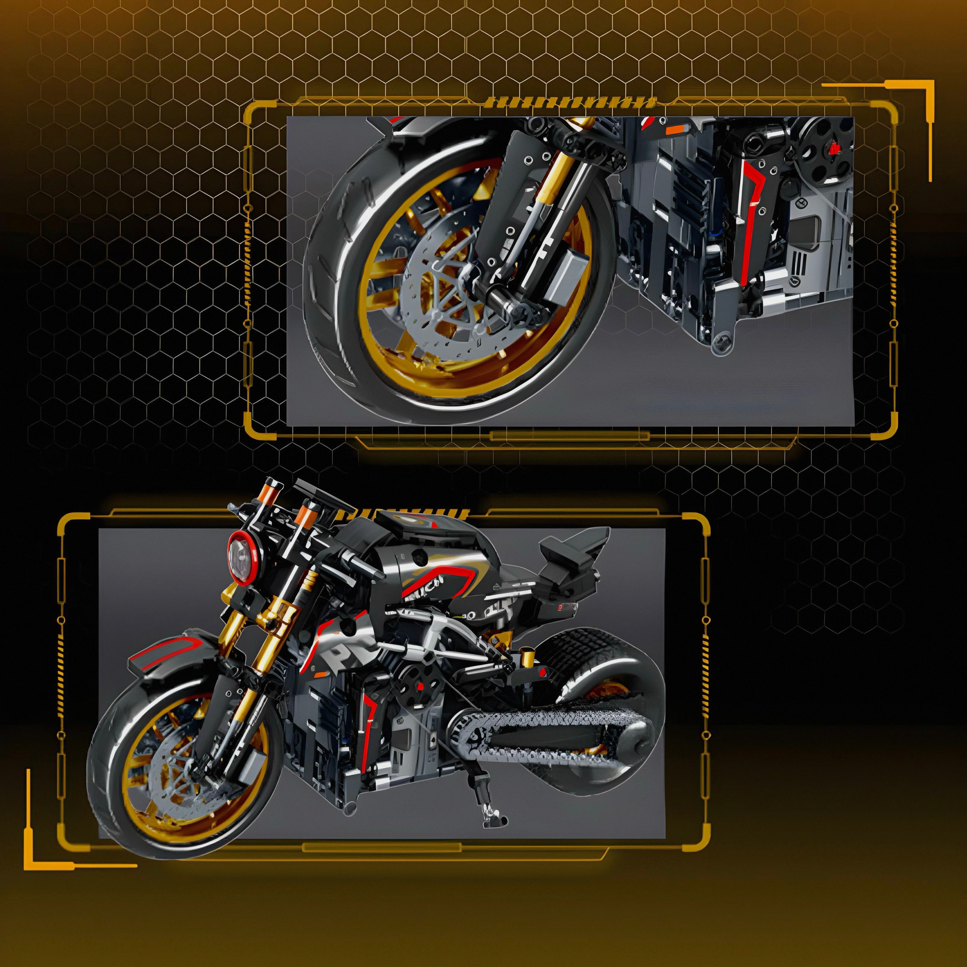Devil Carbon Sports Bike | 771pcs | Block World