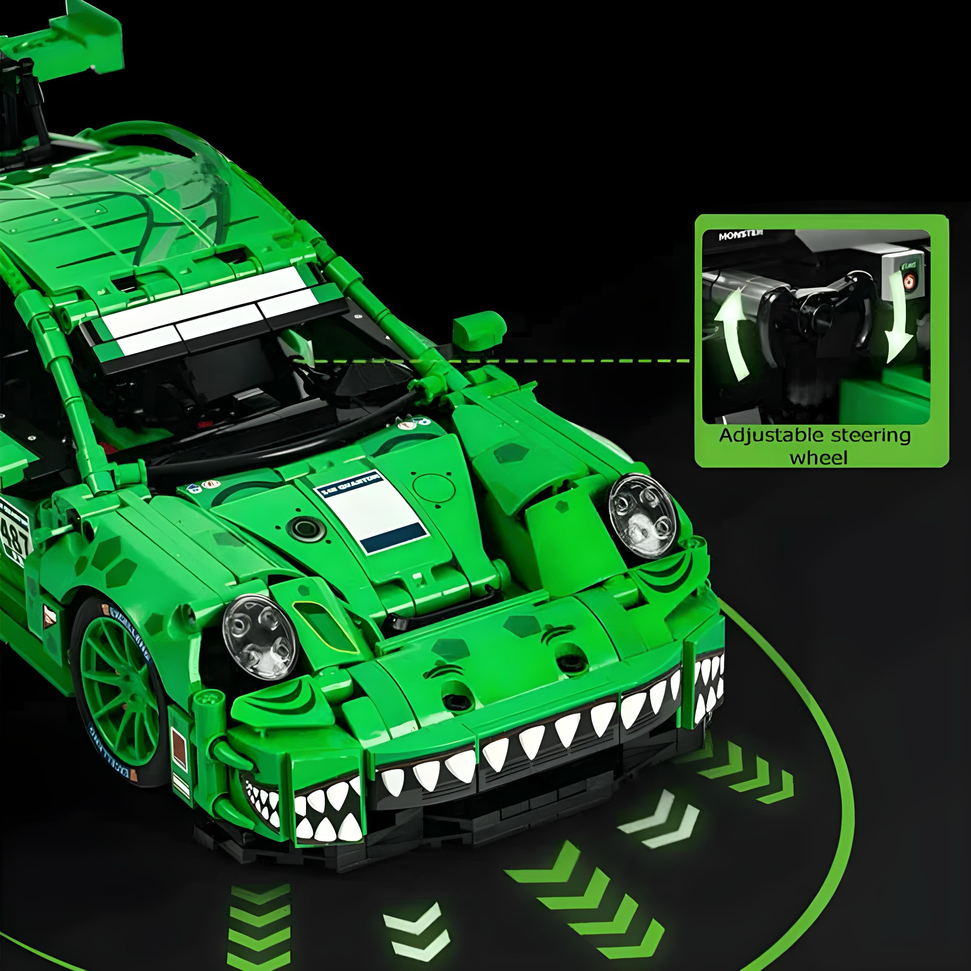 Porsche 911 Gt-rawr | 1521pcs