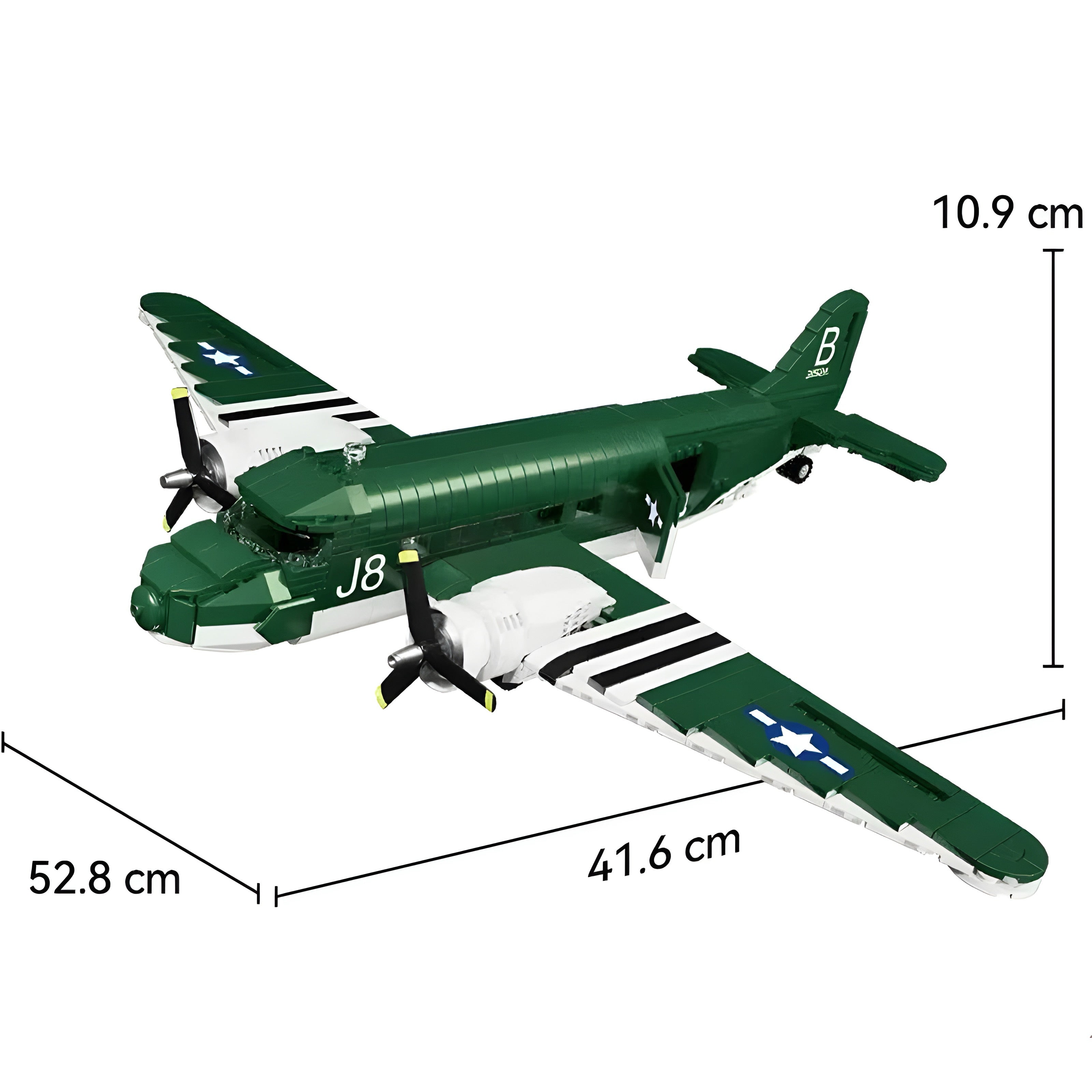 C47 Transport Aircraft | 866pcs | Block World