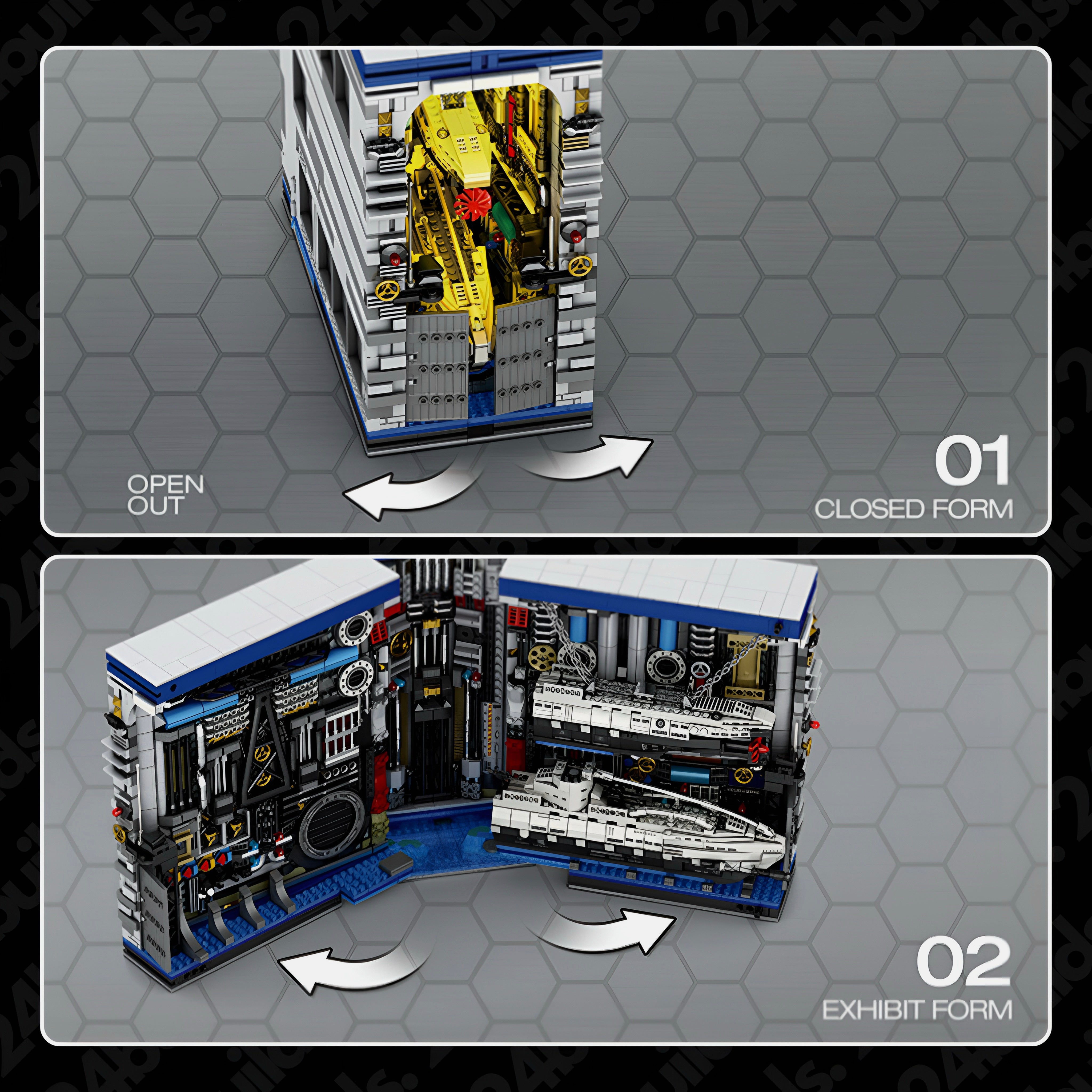 The Submarine Factory | 3466pcs