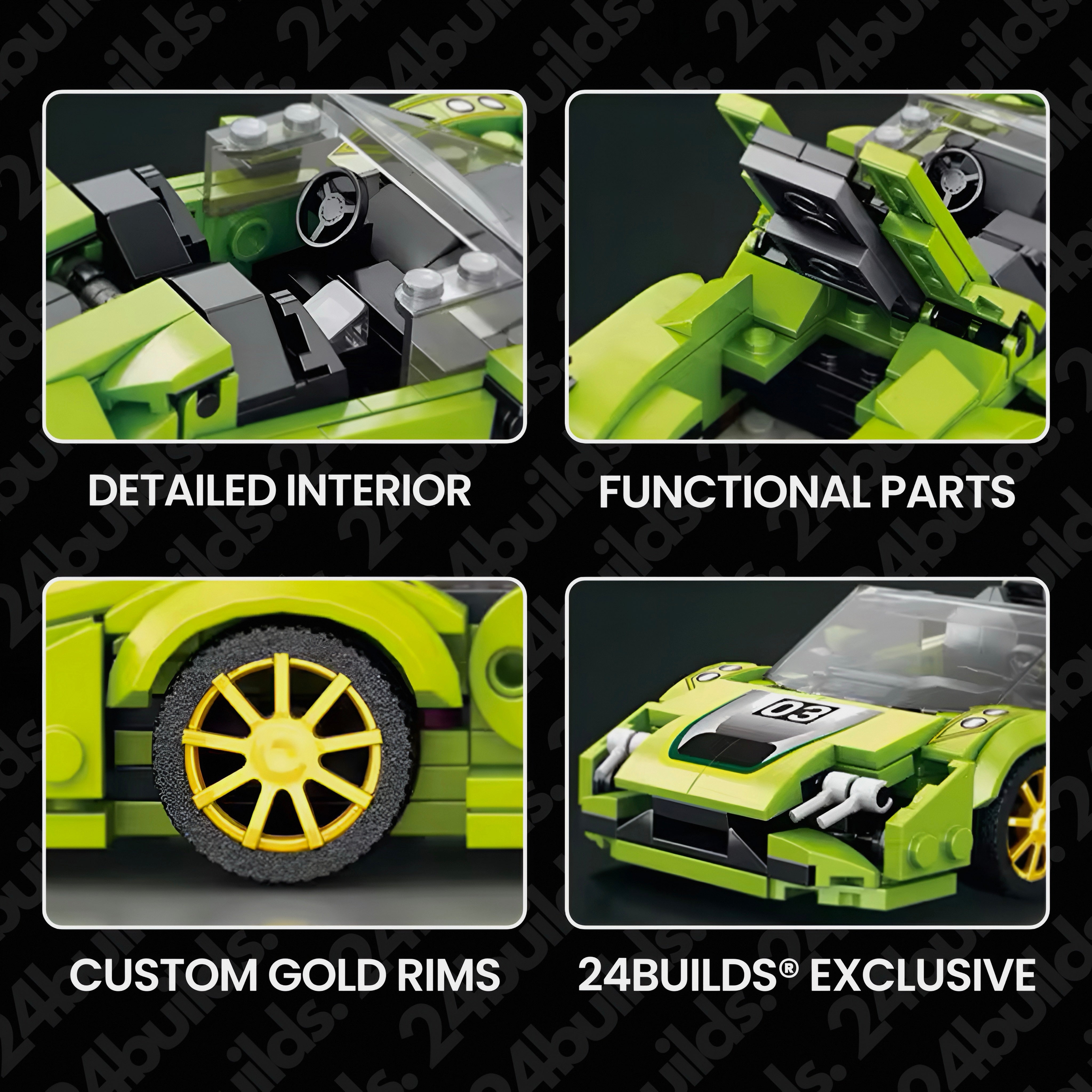 Italian V12 Hybrid Hypercar | 368pcs | Block World