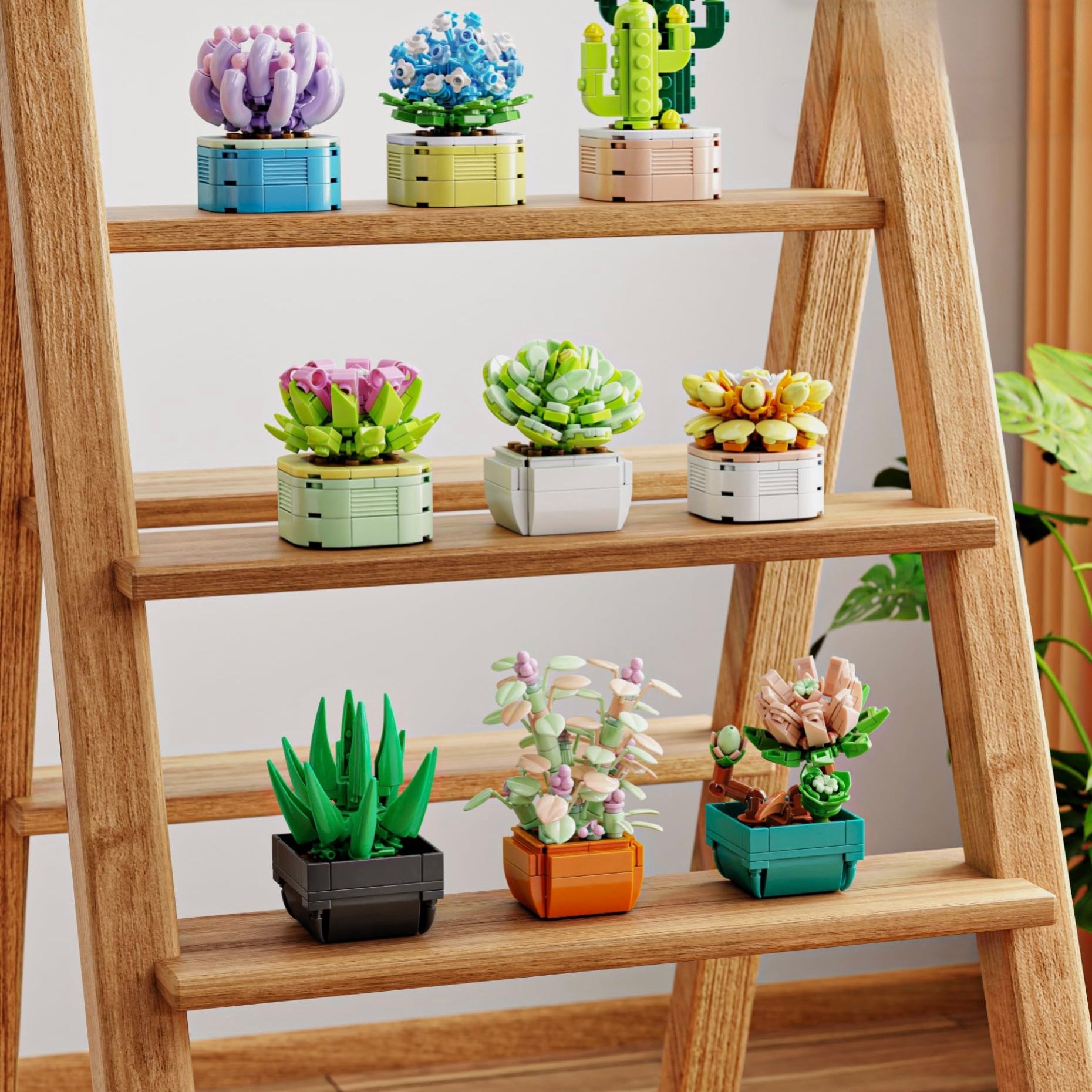 9 Plants Collection | 834pcs | Block World