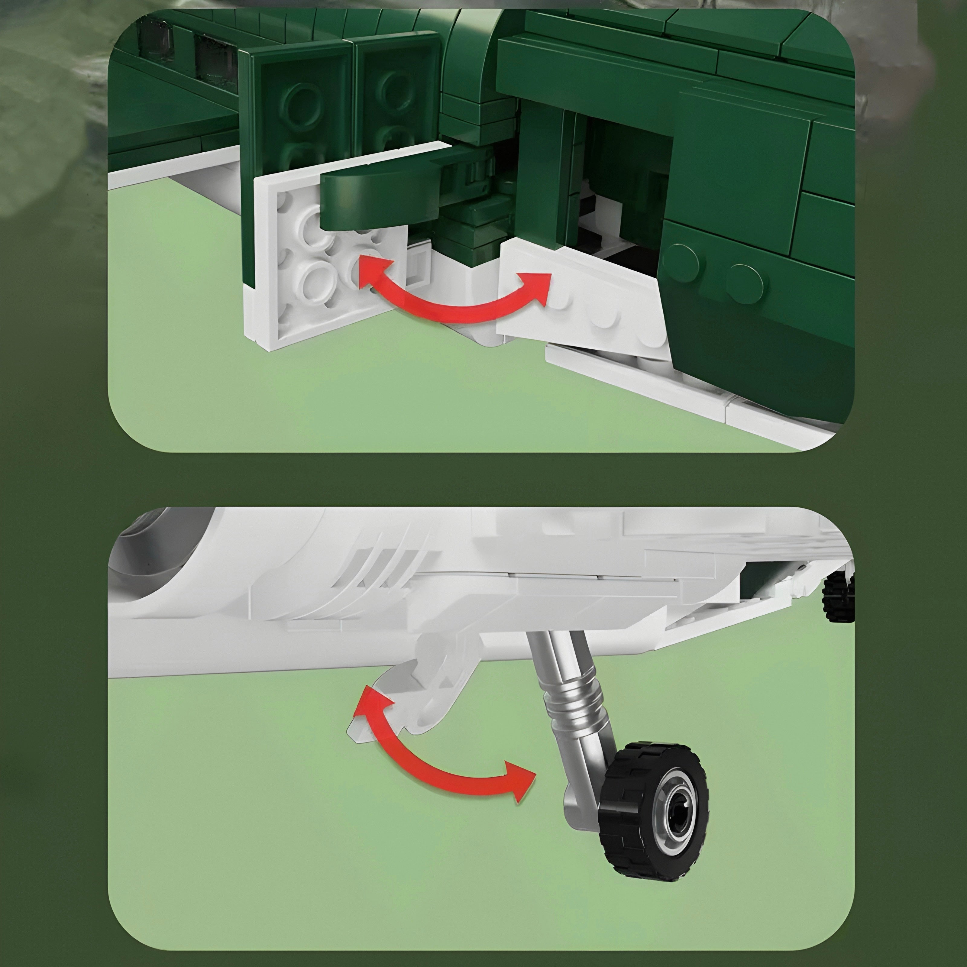 C47 Transport Aircraft | 866pcs | Block World