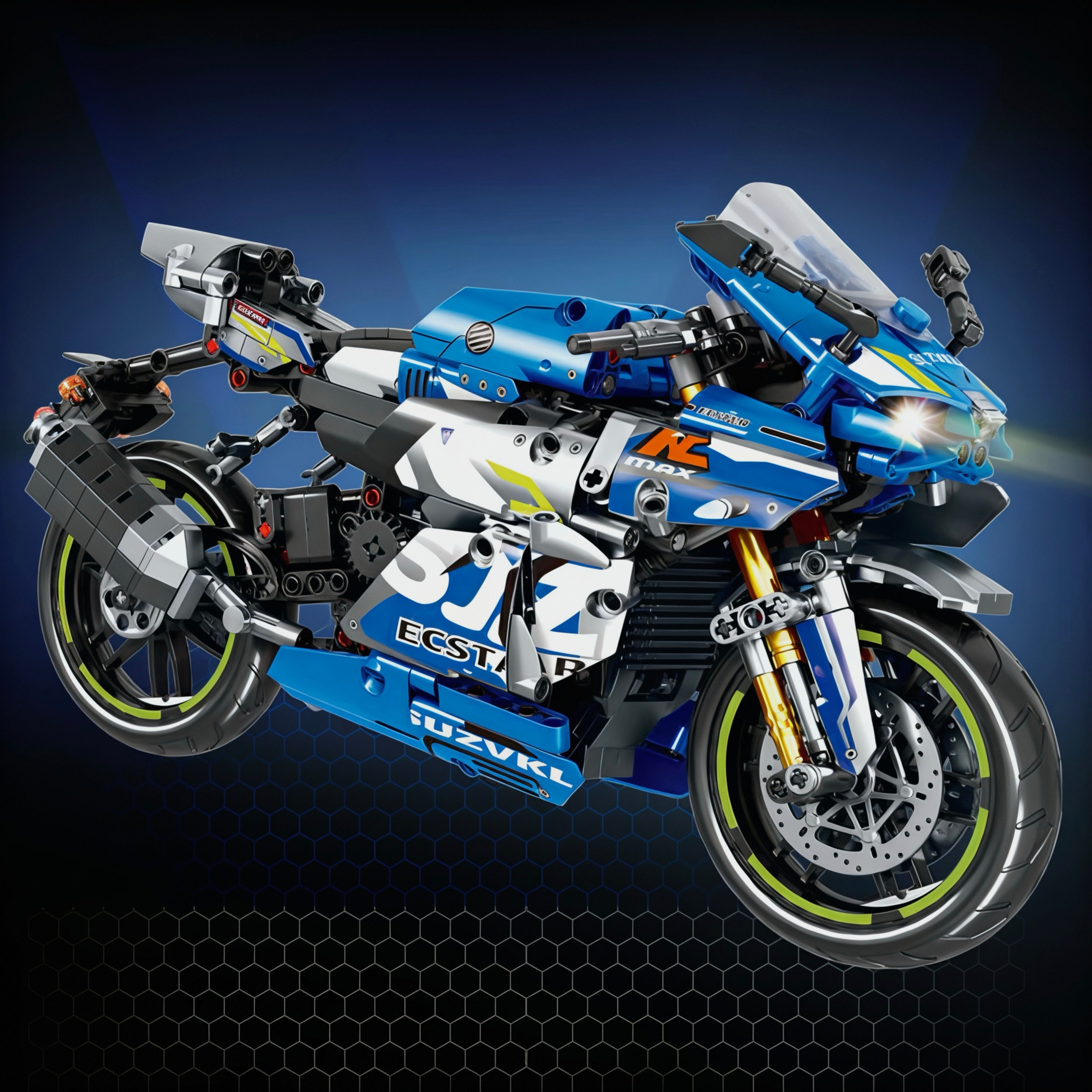 GSX-R600 Racing Icon | 822pcs | Block World