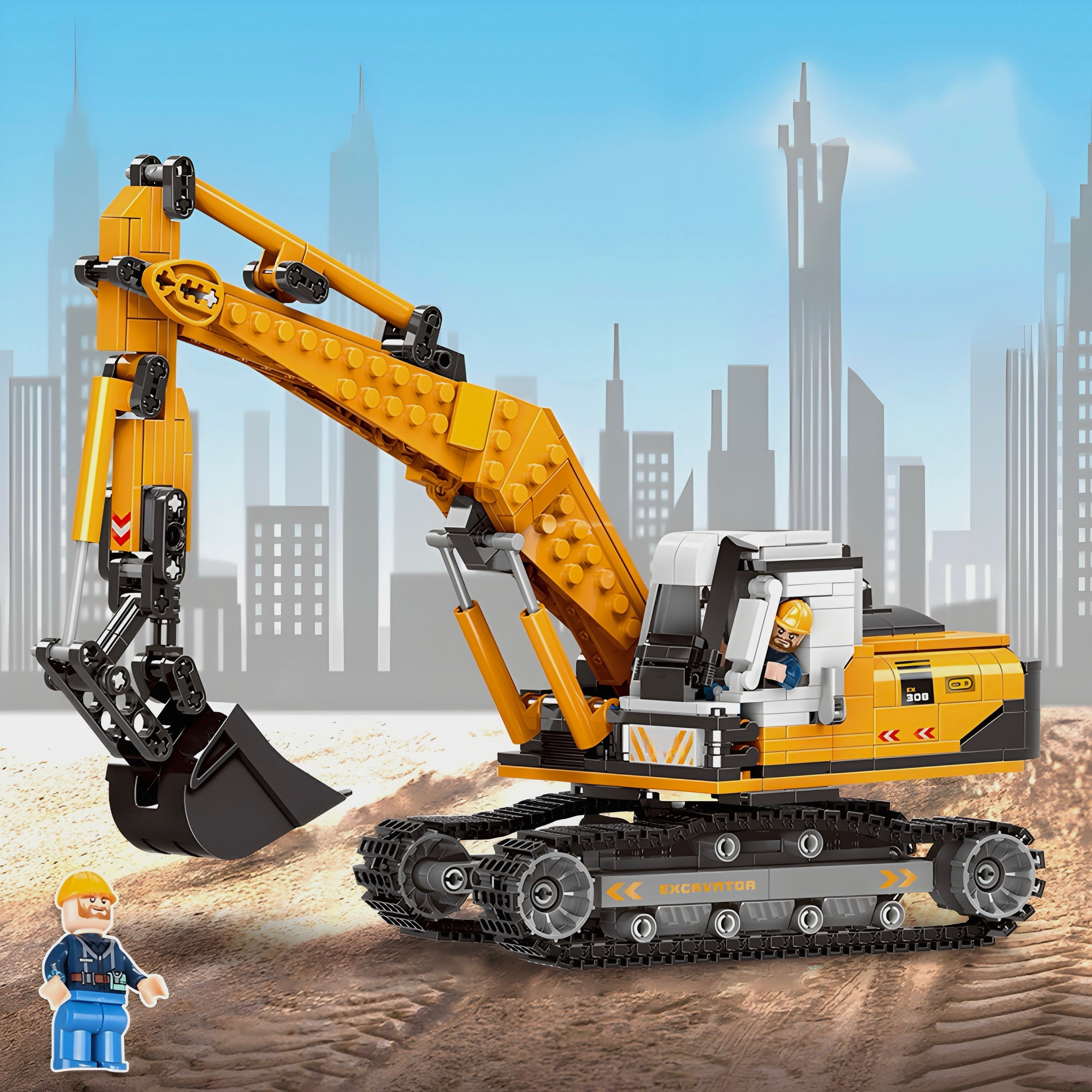 Excavator | 724pcs | Block World