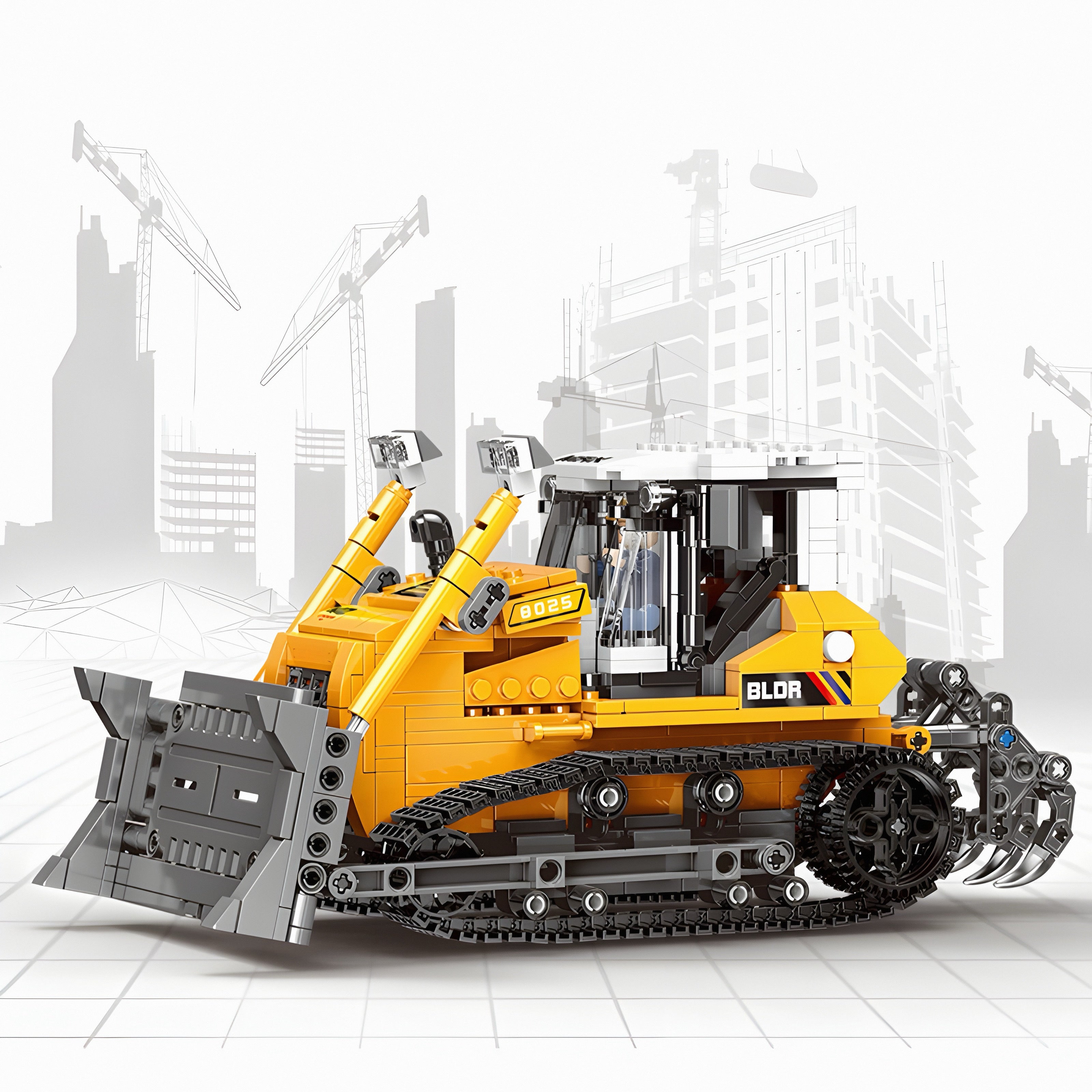 Bulldozer | 704pcs | Block World