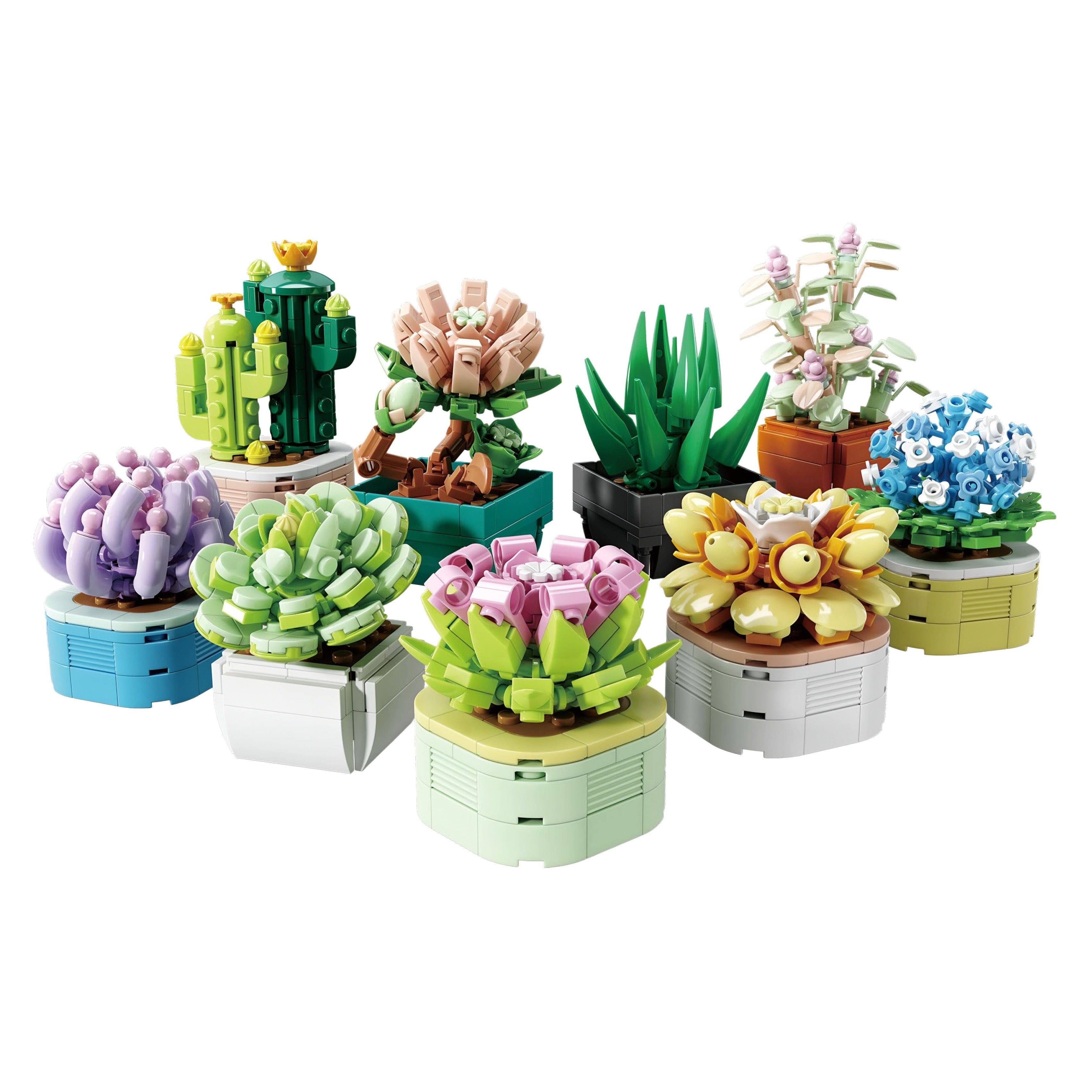 9 Plants Collection | 834pcs | Block World