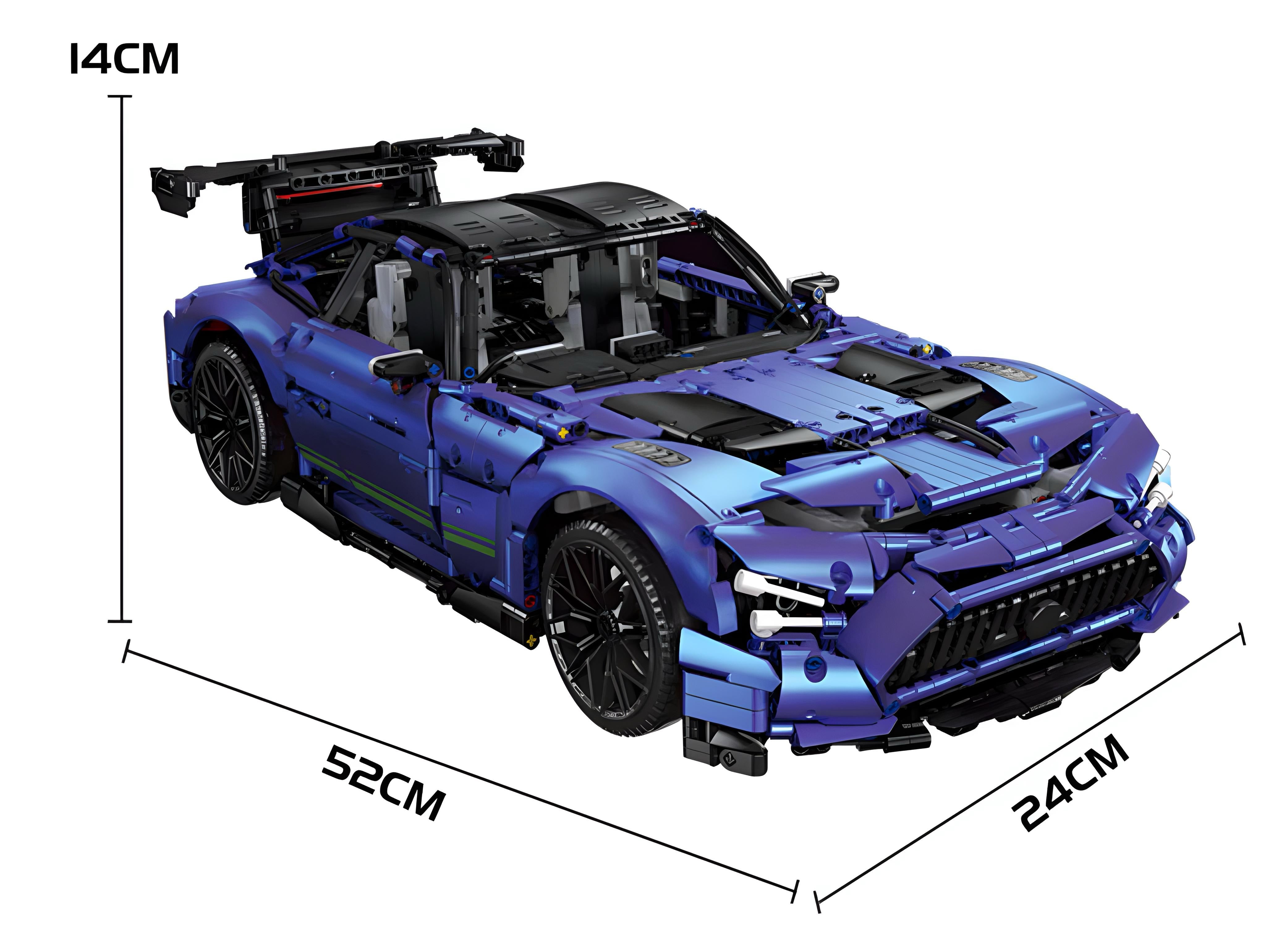Satin Blue AMG GTR | 2887pcs