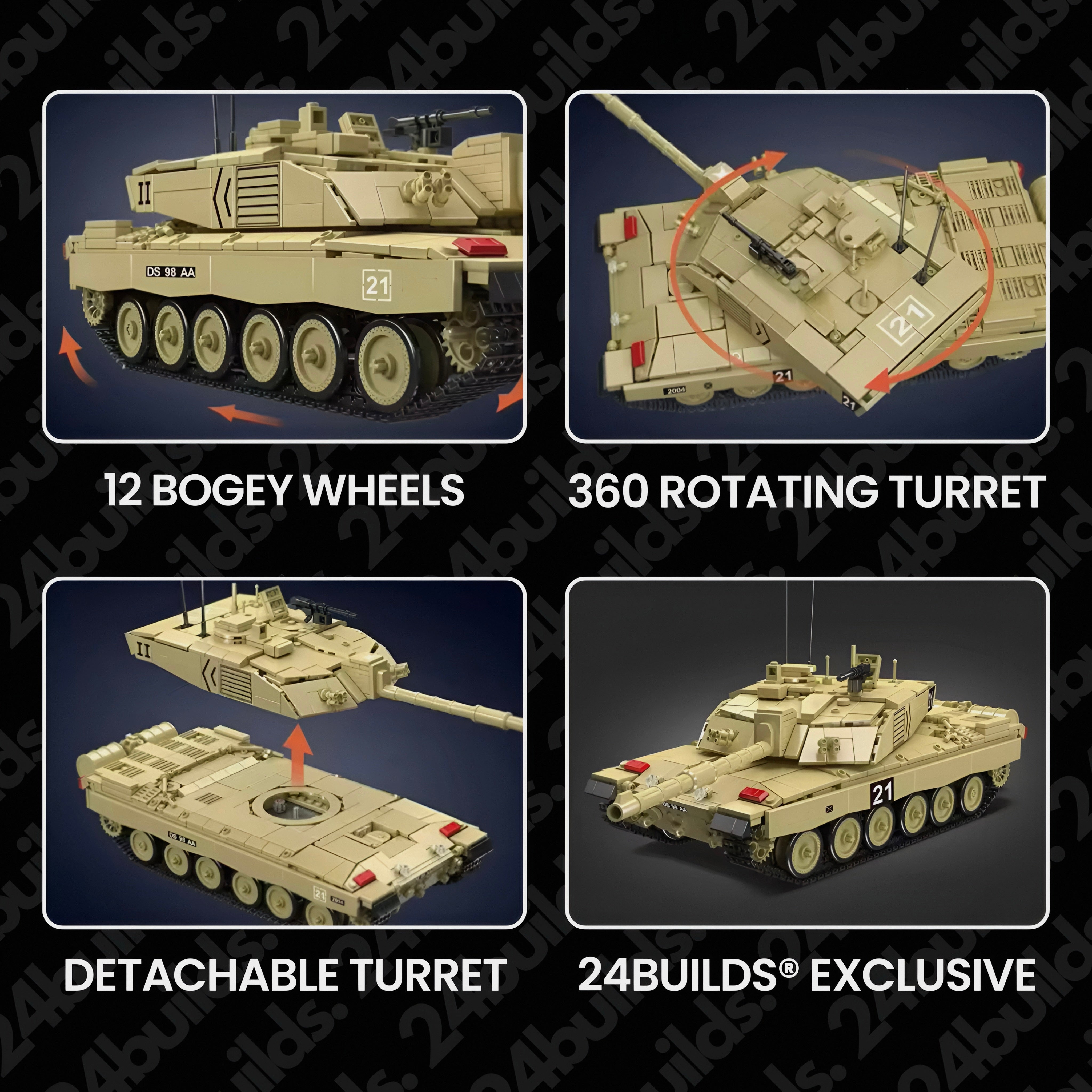 Remote Controlled Challenger 2 Tank | 1128pcs