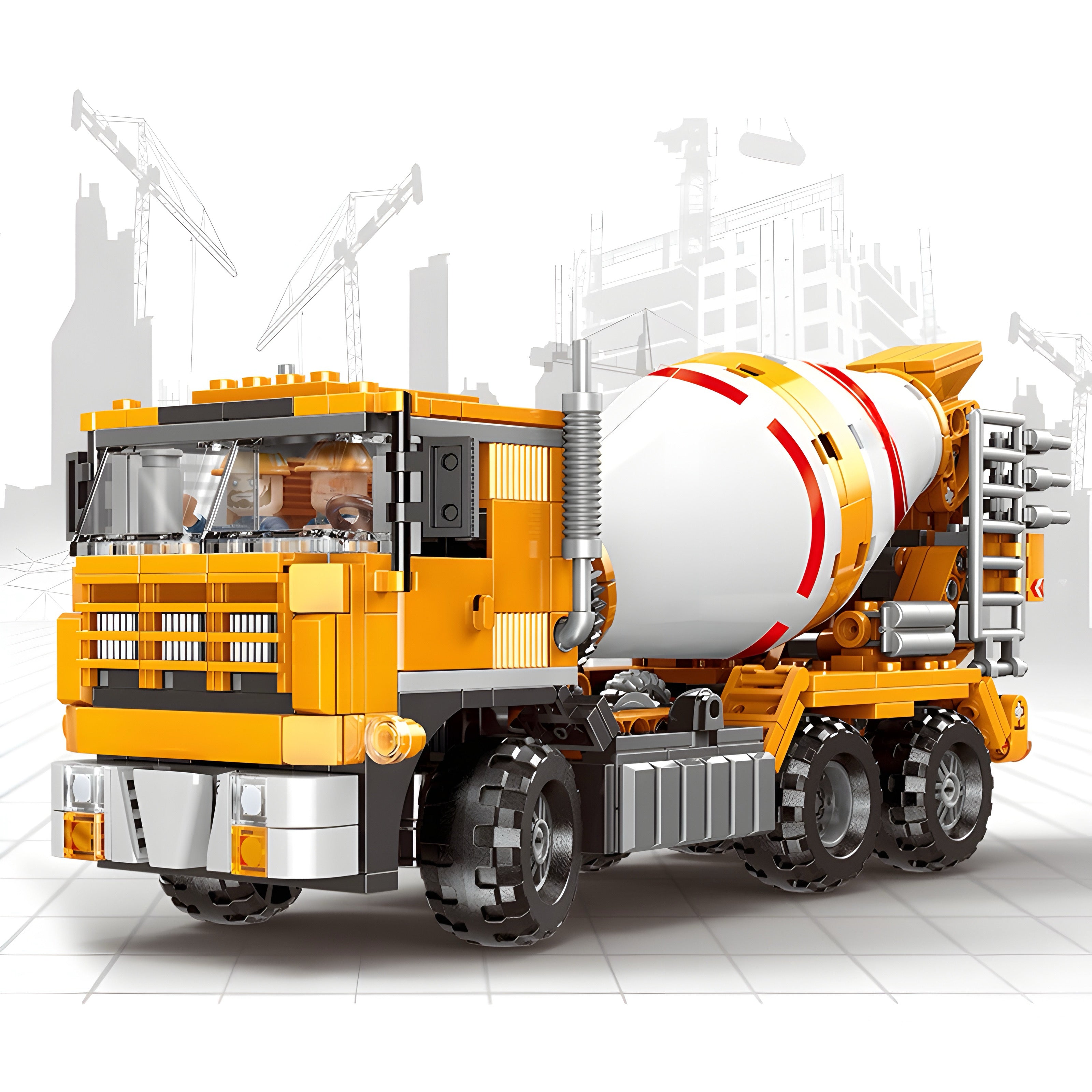 Cement Mixer Truck | 656pcs | Block World