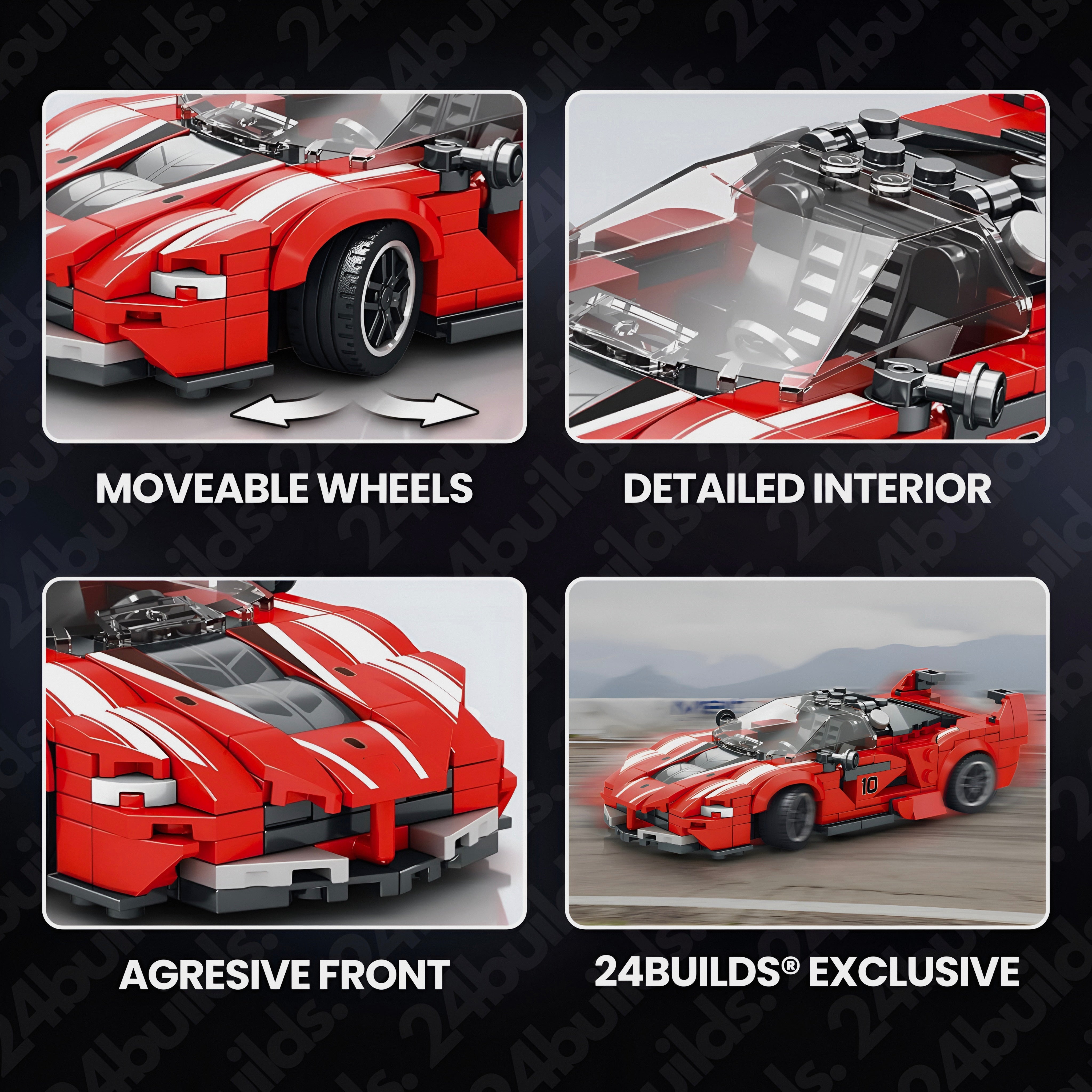 24builds® FXX K | 388pcs | Block World