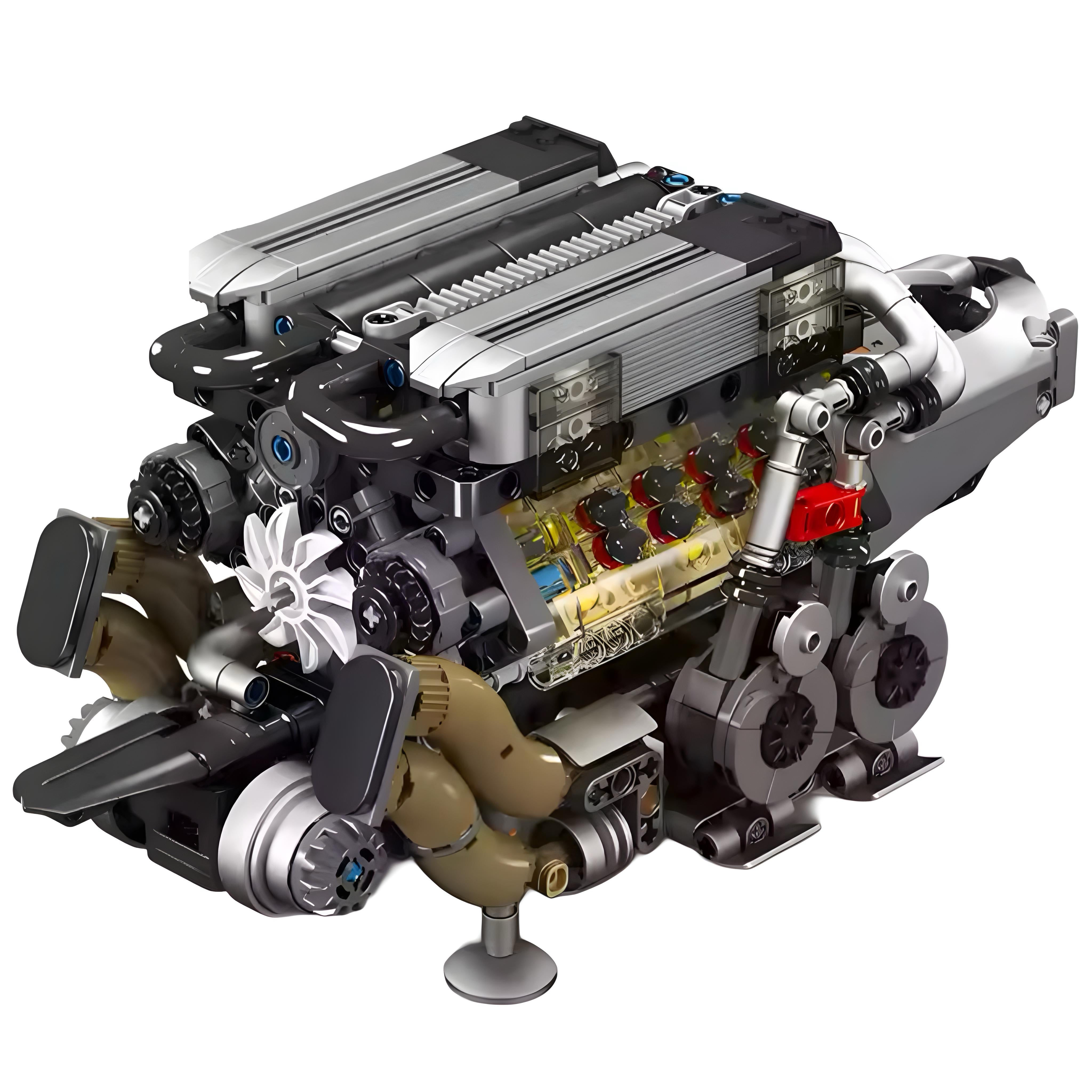 Motorised W16 Engine | 958pcs