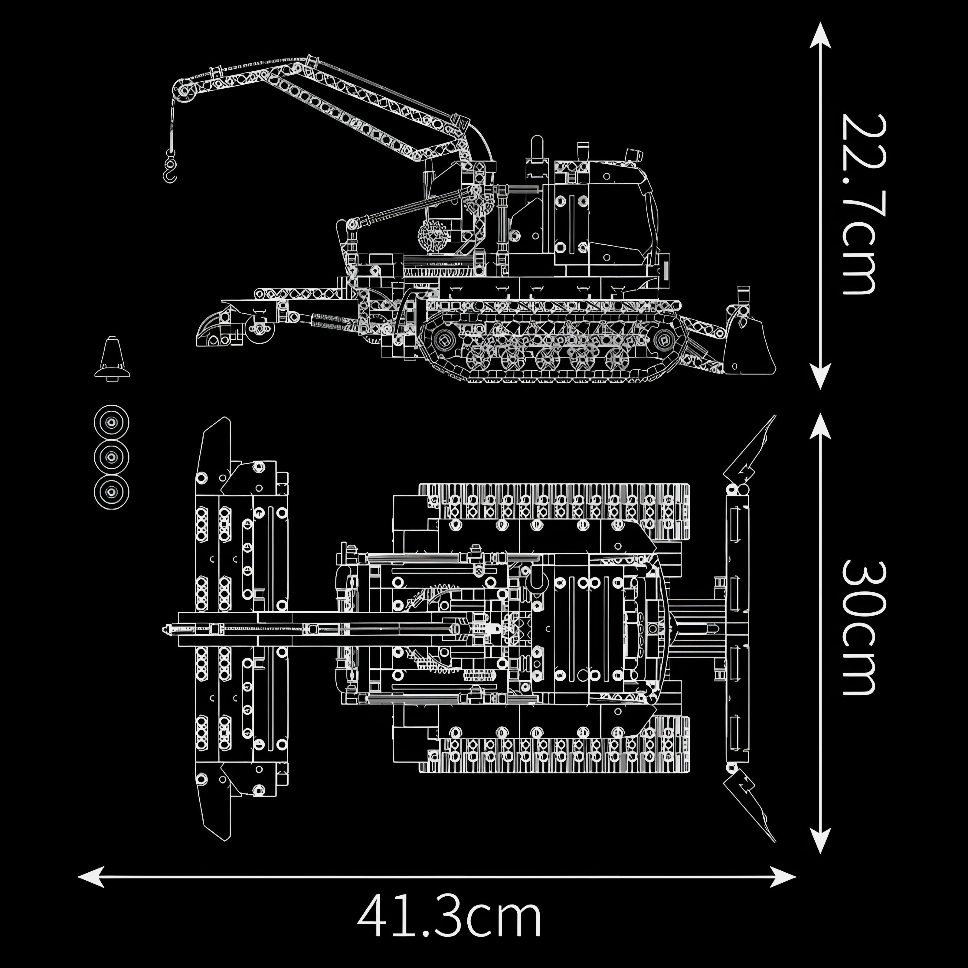 Remote Controlled Snow Plow | 1240pcs