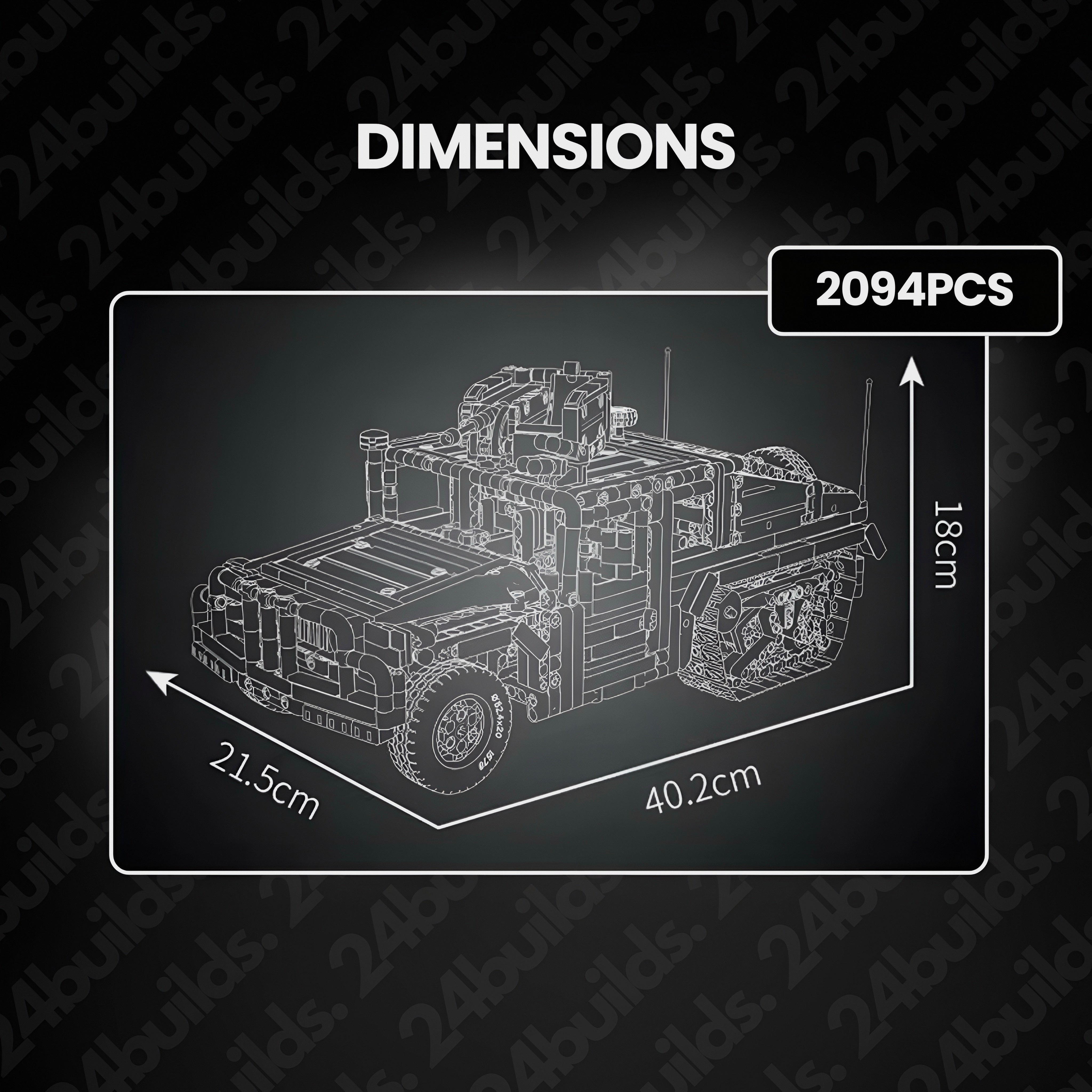 Remote Controlled Tracked Off Roader | 2094pcs