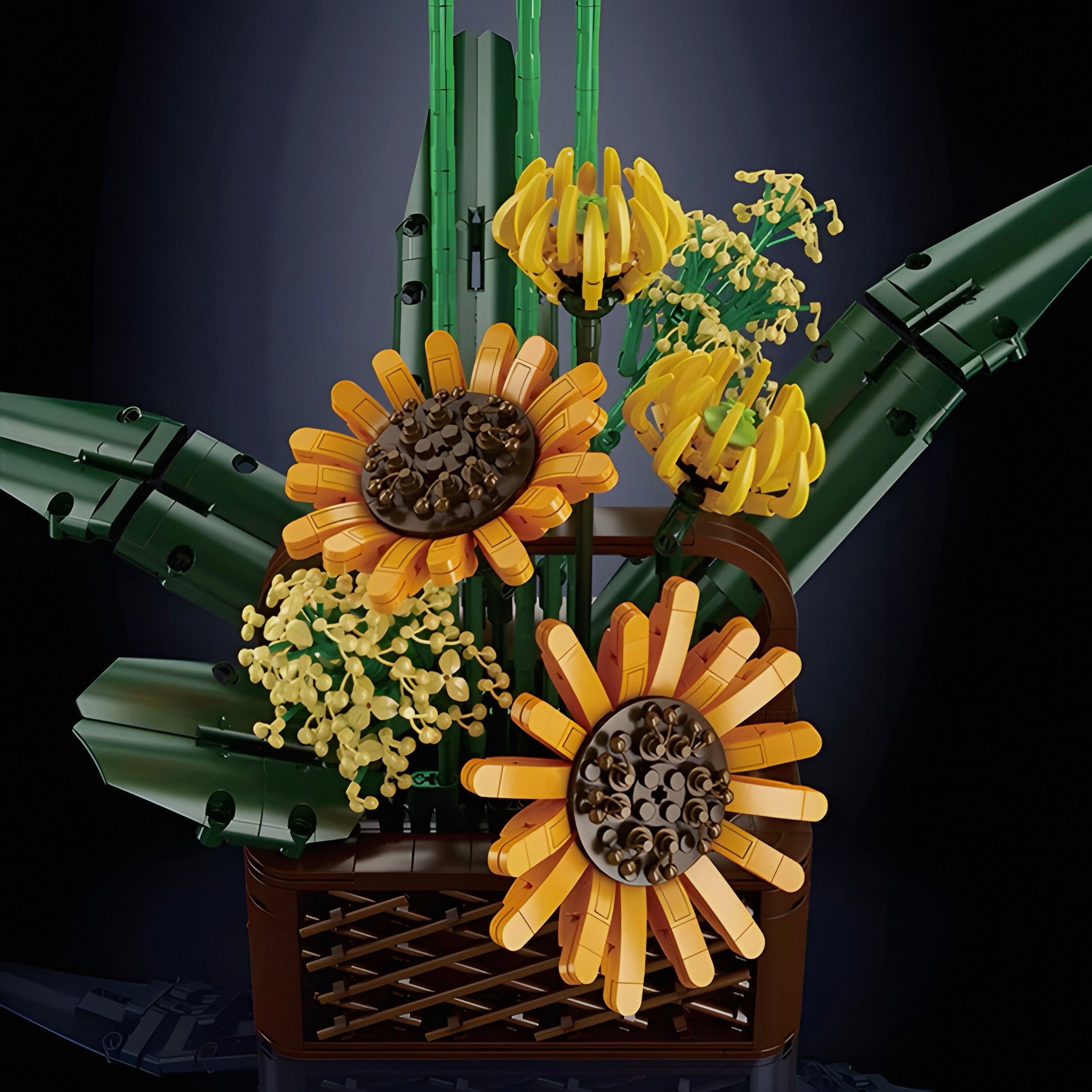 Bird Of Paradise & Sunflowers | 1612pcs | Block World