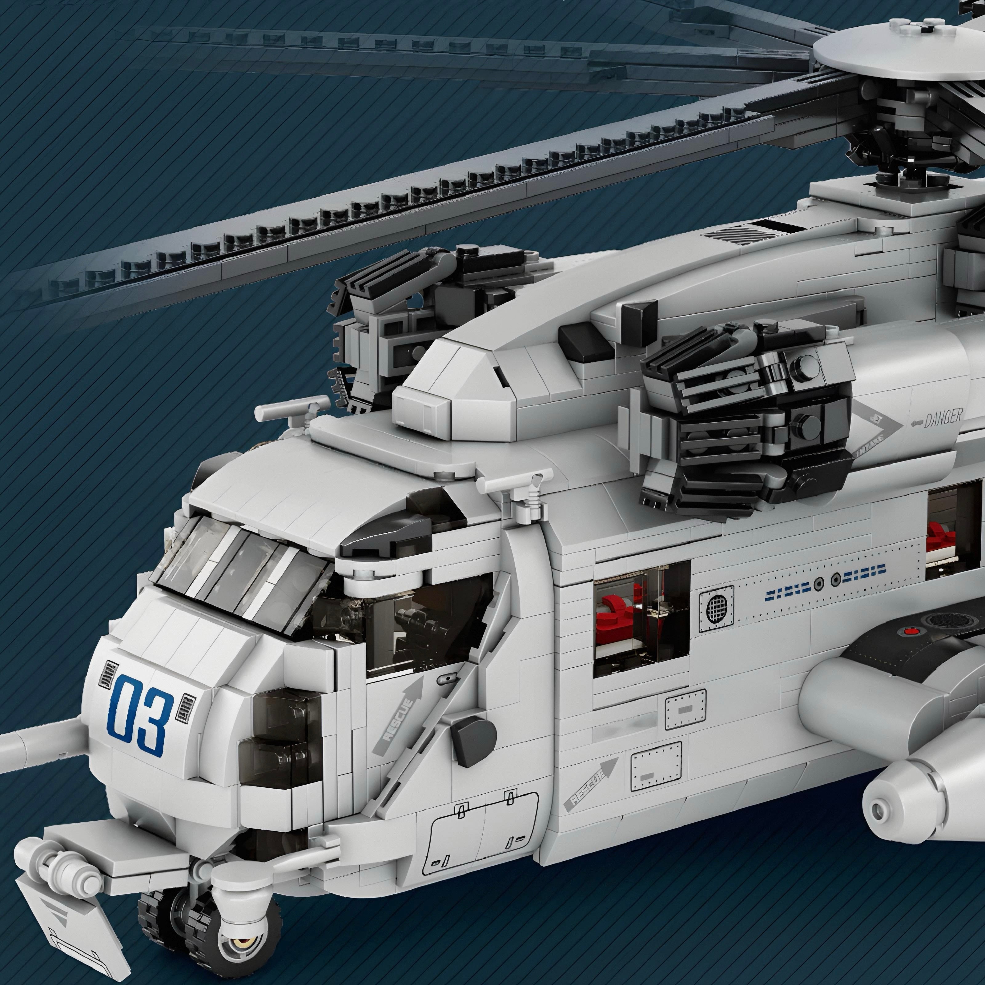 CH-53 Transport Helicopter | 2192pcs | Block World